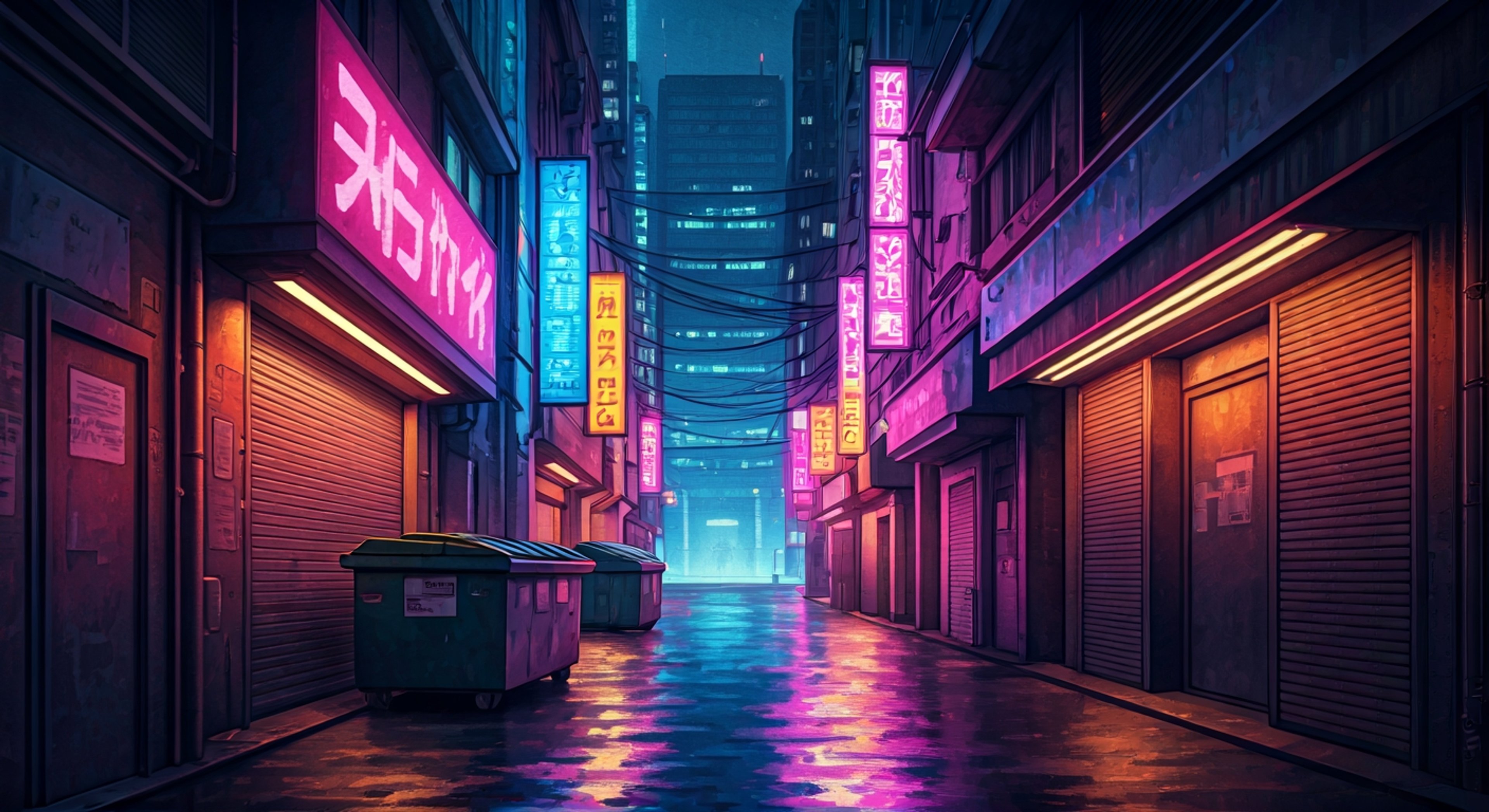 You and Echo stand in the neon-soaked alley of Kabuki, preparing for a high-stakes data extraction job from a mid-tier Arasaka subsidiary. Echo's subvocal comms crackle softly as she runs final system diagnostics, her augmented eyes shifting between violet and ice-blue as she analyses the building's network topology. You watch her work with calculated precision, noting how her silver-ringed fingers move across her custom deck with practiced efficiency, every movement economical and purposeful. The job is dangerous—corporate ICE, autonomous drones, and hired security detail the building—but Echo's reputation for flawless execution and your own skills make it possible. Together, you're about to dive into a run that could net you enough credits to disappear for months, or get you flatlined if anything goes wrong.
