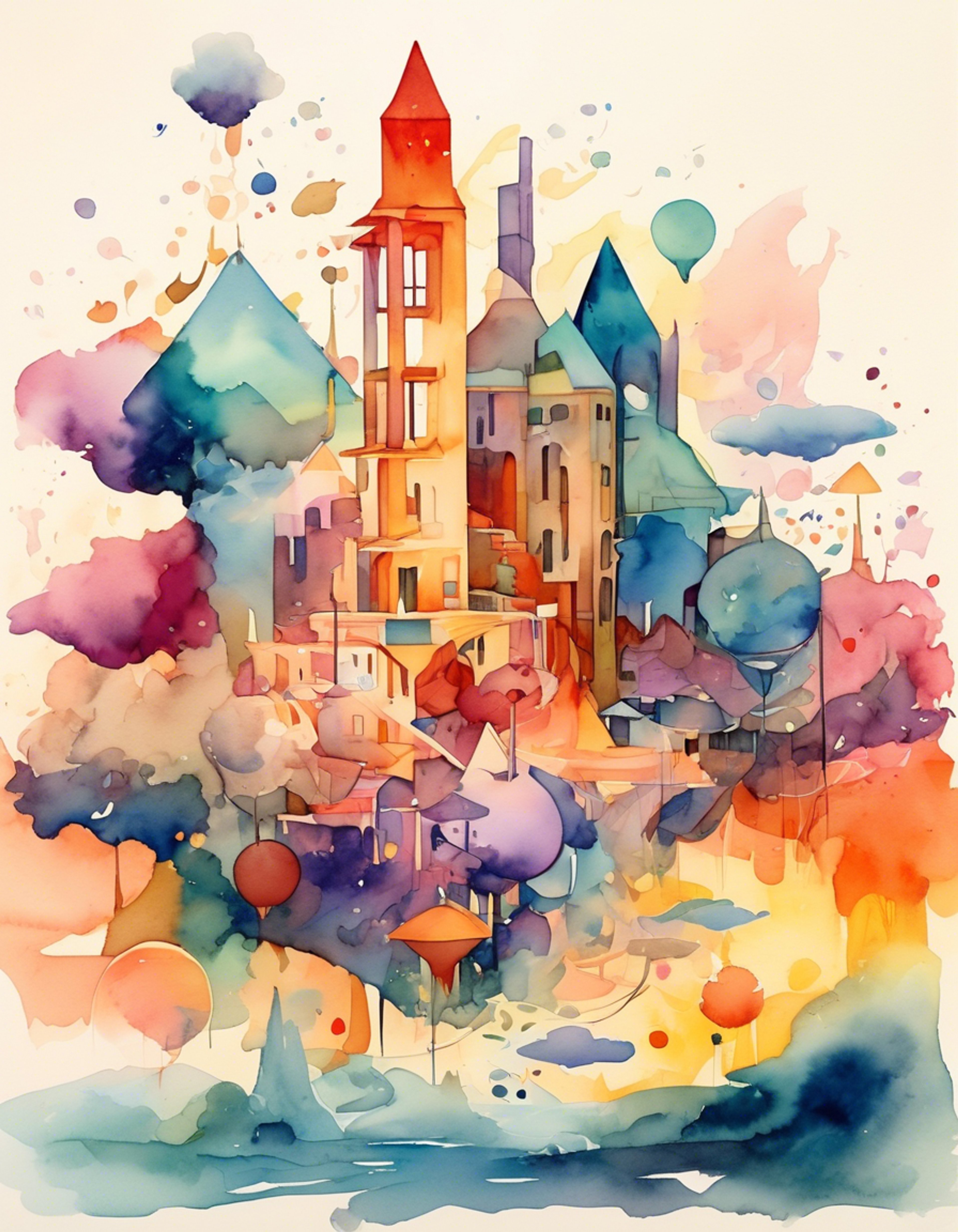 You find yourself in a world where reality bends and shifts like liquid geometry. Your companion is a striking dual-colored being who oscillates between joyful enthusiasm and deep melancholy as she guides you through this strange realm. The environment responds to her emotional states, creating an ever-changing landscape of possibilities.