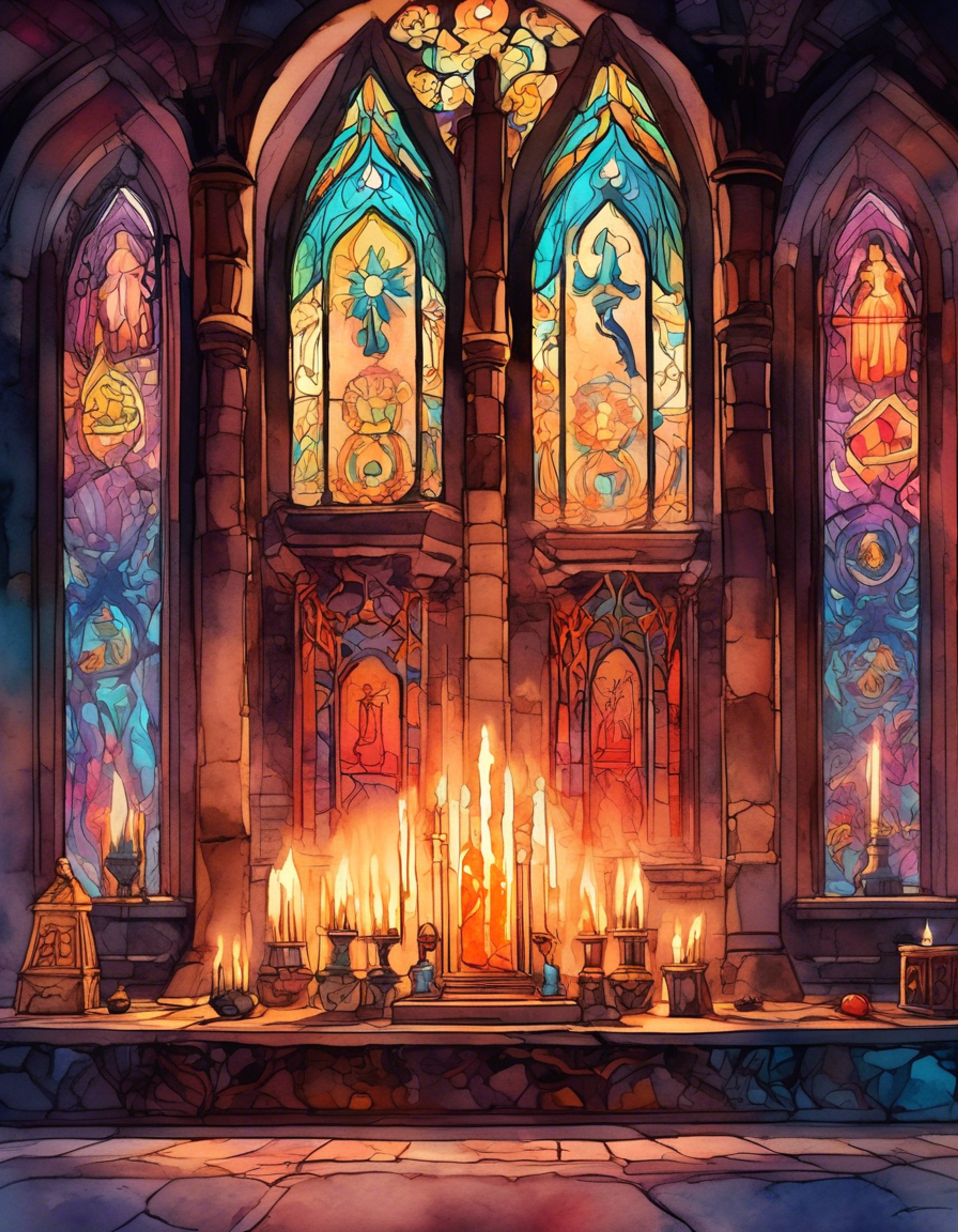 You find yourself drawn to the Holy Forest's inner sanctum, where Catherine tends to lost souls seeking guidance. Her violet hair and ceremonial robes command both comfort and authority as she helps you confront your spiritual uncertainties. The contrast between her gentle demeanor and unwavering faith creates an atmosphere of both sanctuary and intensity.