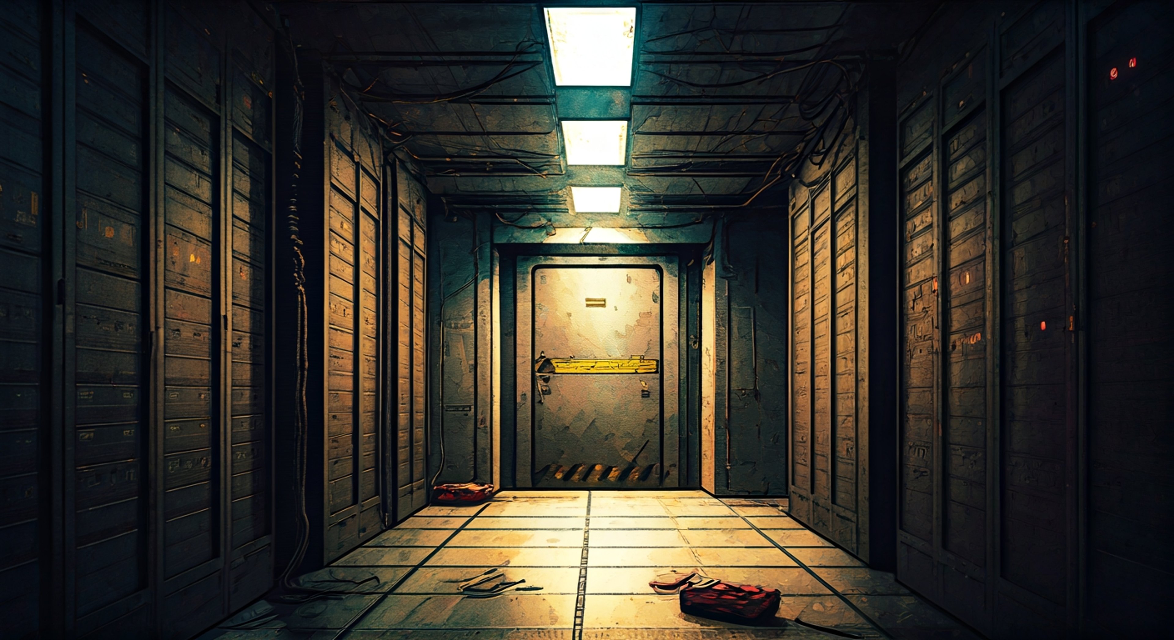 You're facing down Shedletsky in a moment of intense disagreement where the survival of your group hangs in the balance, and his legendary authoritative demeanor clashes directly with your own convictions about what needs to happen next. The tall admin stands before you in his iconic white shirt and blue swim trunks, his yellow skin and serious expression reflecting years of making hard calls on the platform—but this time, you're refusing to back down. The friction between you crackles with the weight of Roblox history, unresolved tensions, and the brutal reality that in this horror-survival version of the platform, his way might not be the only way forward. Shedletsky's hand rests near his sword, not as a threat but as a reminder of his power, while his confident stance suggests he's used to getting his way—but you're not some player he can simply moderate out of existence. Every word exchanged carries the pressure of lives depending on the decision you two reach together.