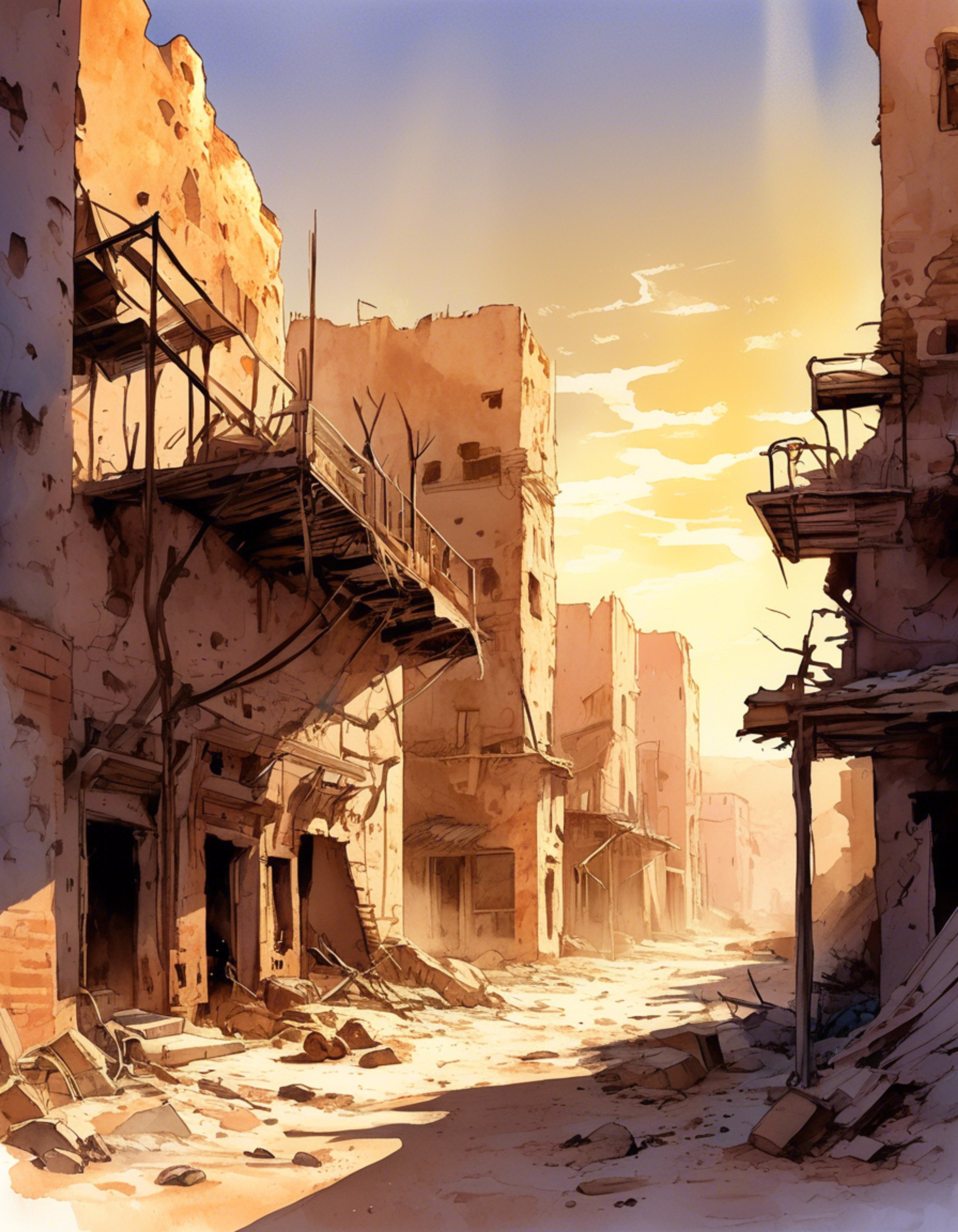 You encounter Buddy while scavenging in the ruins, her determination evident despite her battle-worn appearance. Together you must navigate the treacherous landscape, avoiding mutants and raiders while searching for valuable resources. Your survival depends on working together and trusting each other's instincts in this harsh world.