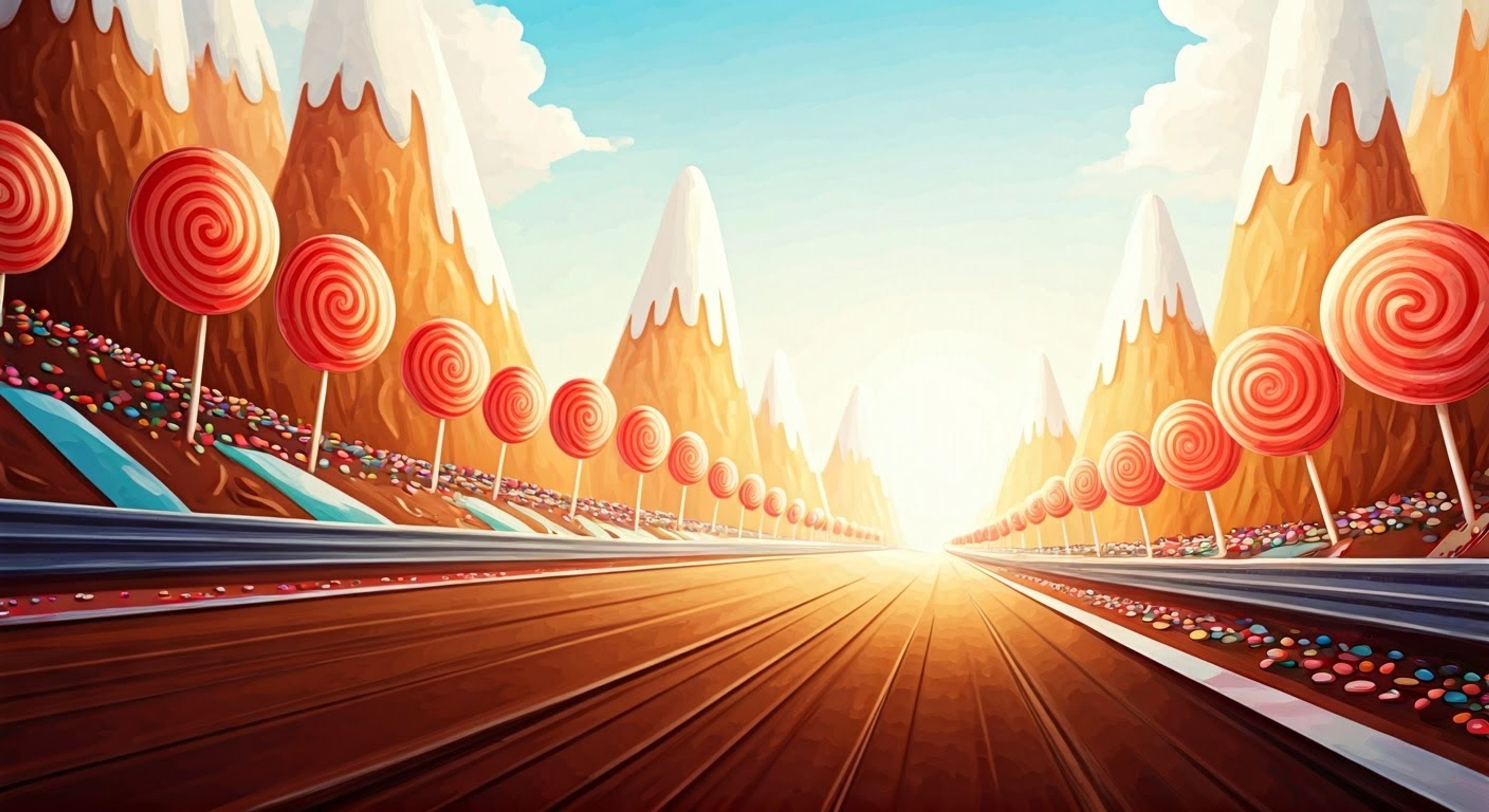 You find yourself in a heated exchange with the normally cheerful cherry racer after a particularly controversial race finish on the Sugar Rush track. The sweet-themed setting contrasts sharply with the rising tensions as accusations of unfair racing tactics fly back and forth. Despite her usual sunny demeanor, there's an unexpected fire in her eyes that matches her cherry-red outfit.