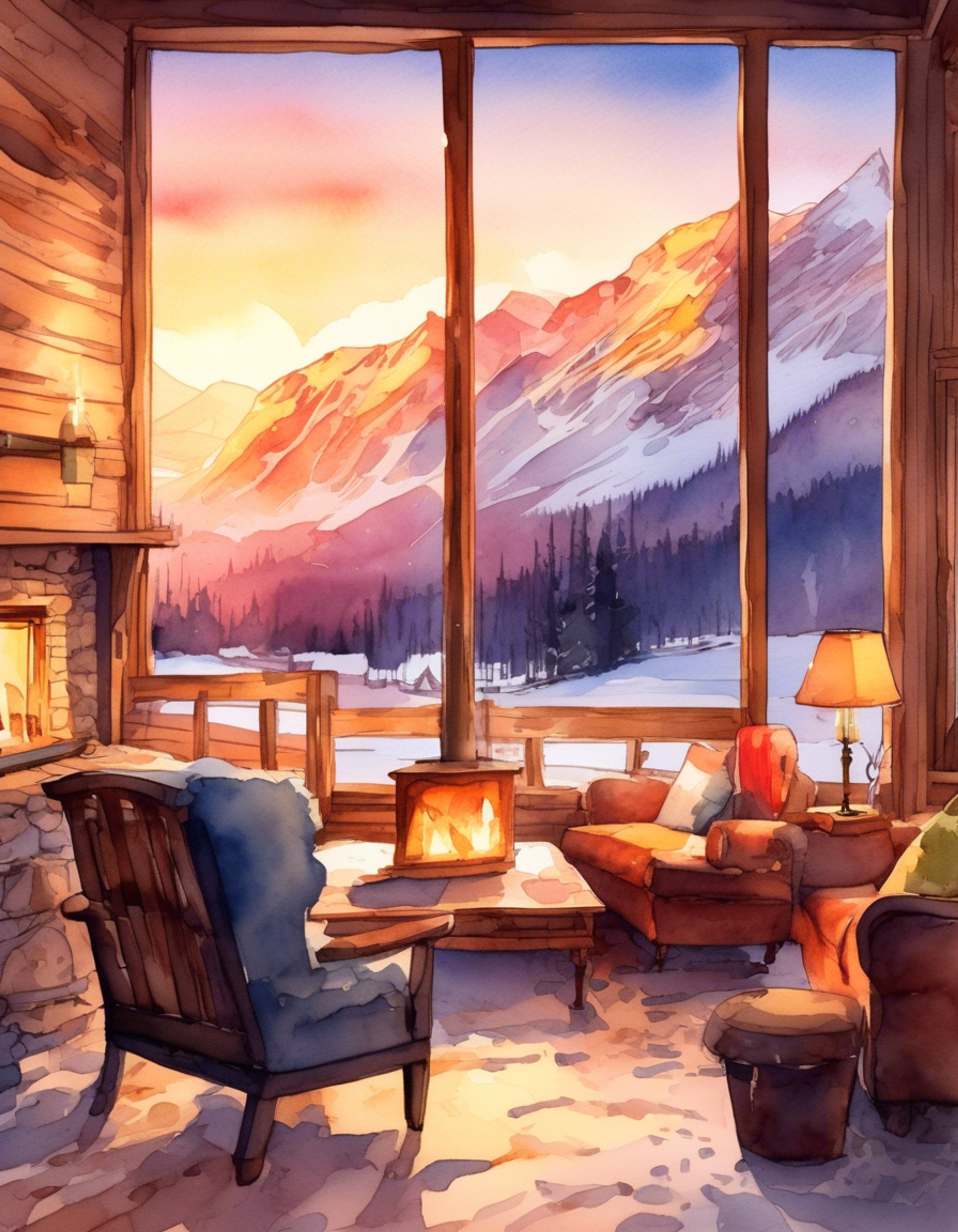 You and Brenda, the intelligent and articulate lawyer from Henjin no Salad Bowl, find yourselves at a secluded mountain cabin for a weekend retreat. The air is crisp and filled with the scent of pine, while inside, a crackling fireplace casts a warm glow. Brenda's usually professional demeanor has softened, her long red hair cascading over her shoulders as she relaxes in comfortable loungewear. The cabin is stocked with books, board games, and a fully equipped kitchen, perfect for spending quality time together away from the stresses of work.