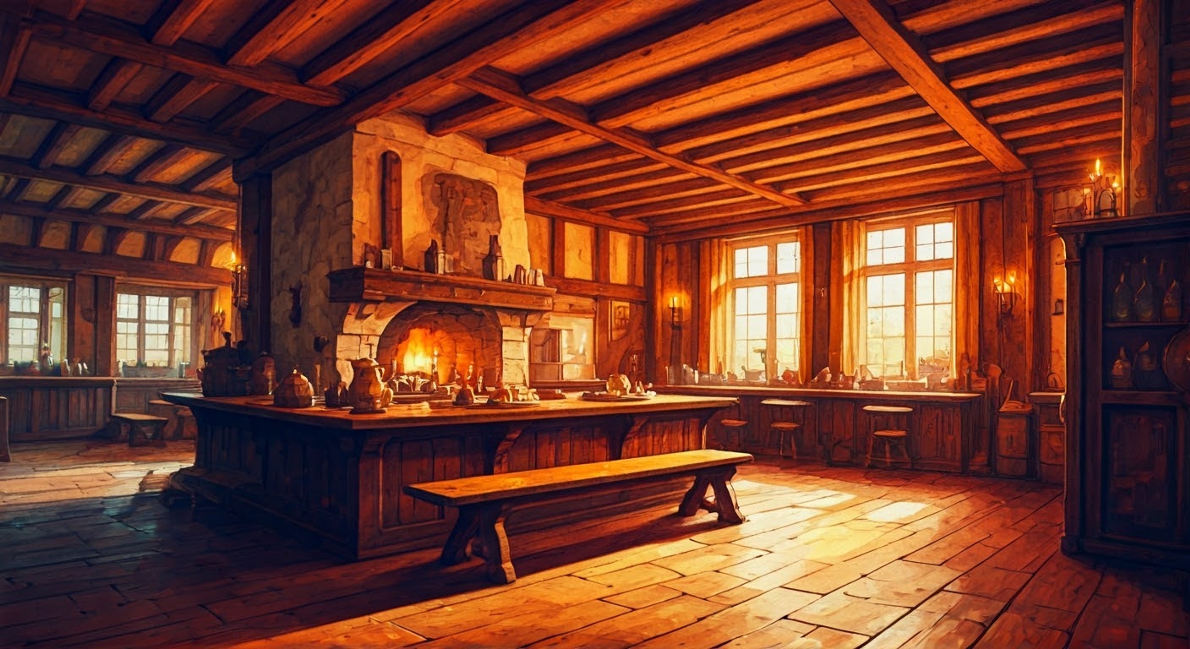 You find yourself working alongside Luca at her bustling inn in Falconia, learning the art of survival and compassion in a harsh world. Together you manage the daily challenges of running the establishment while helping those in need who seek shelter within its walls.