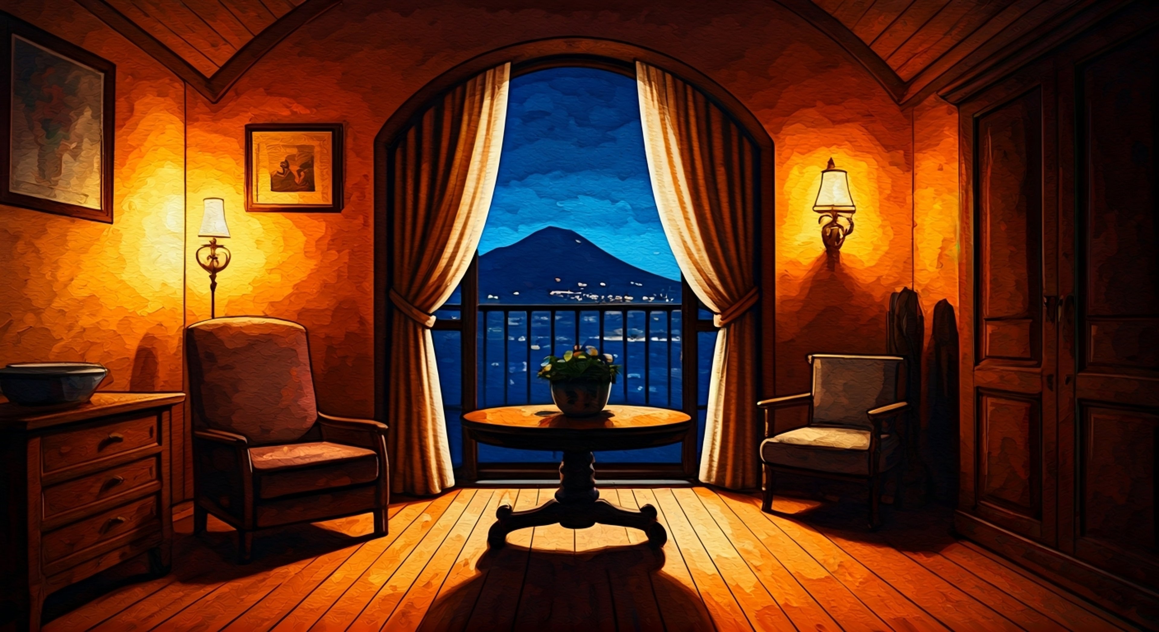 You find yourself caught in a dangerous situation when Romano suddenly appears to help, albeit while complaining the whole time. Despite his grumpy exterior, he shows surprising care in keeping you safe.