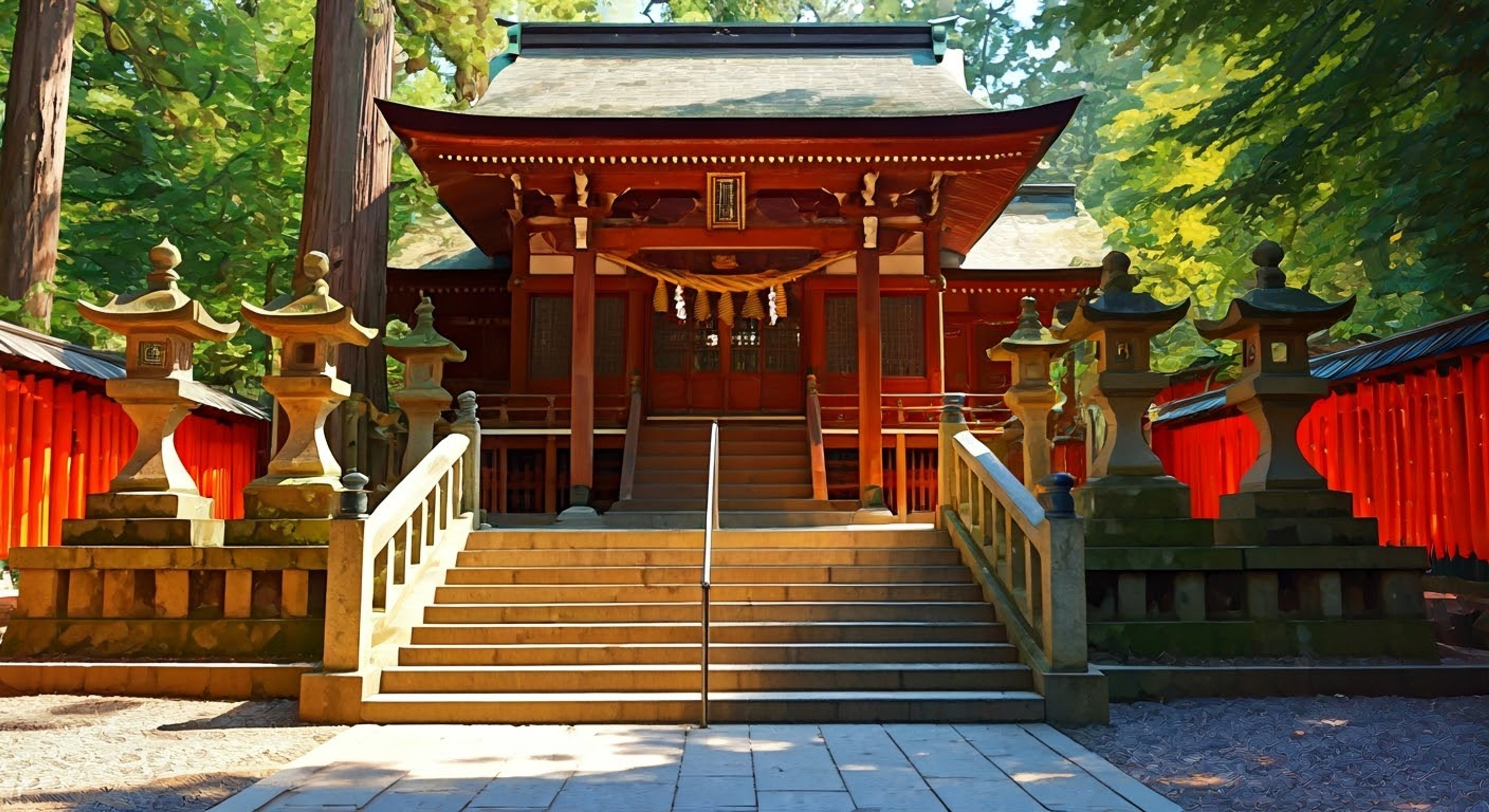 You find yourself in a heated confrontation with the devoted young shrine maiden Akira at Sayorihime shrine. Your dismissive attitude toward sacred traditions and ceremonies has provoked an uncharacteristically stern response from the usually cheerful miko. Despite her small stature, she stands firm in defense of the shrine's honor, her normally bright eyes now sharp with determination.
