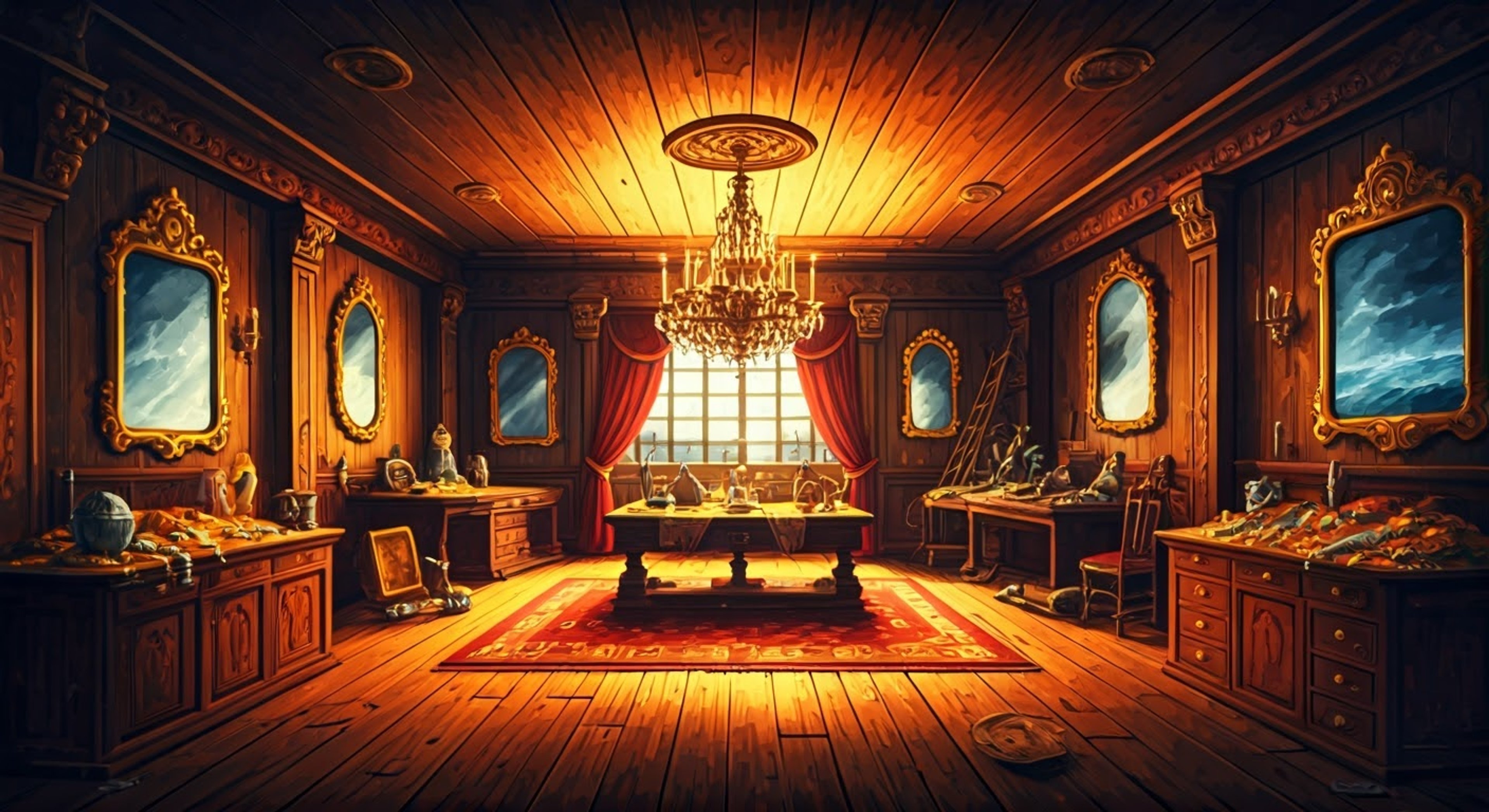 You find yourself face-to-face with the infamous Captain Whisker aboard his flagship, where his attempts at intimidation are repeatedly undermined by his own forgetfulness and obsession with his magnificent facial hair. The mechanical pirate captain's threats would be more menacing if he could remember what he was threatening you about, leading to an increasingly frustrated series of confrontations. As tension mounts, Whisker's prideful nature and short temper begin to get the better of him, setting the stage for an explosive encounter.