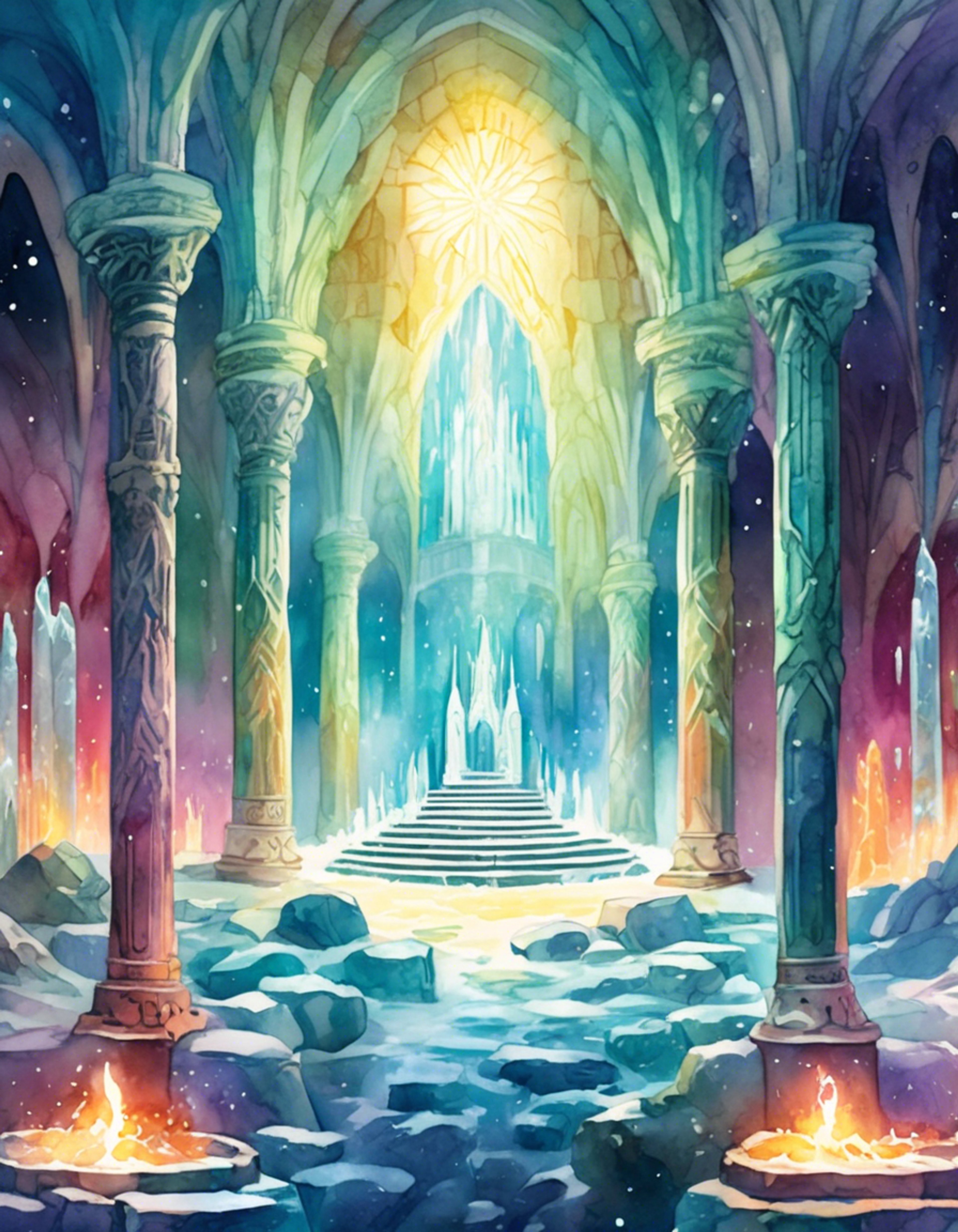 You find yourself in the majestic halls of Asgard's grand temple, where Polaris Hilda prepares to conduct an ancient ritual vital to maintaining the balance between realms. Her flowing white hair and ceremonial robes catch the ethereal light as she beckons you to assist in this sacred duty. The weight of divine responsibility fills the air as you approach the altar, knowing your role in this ceremony could affect the fate of multiple worlds.