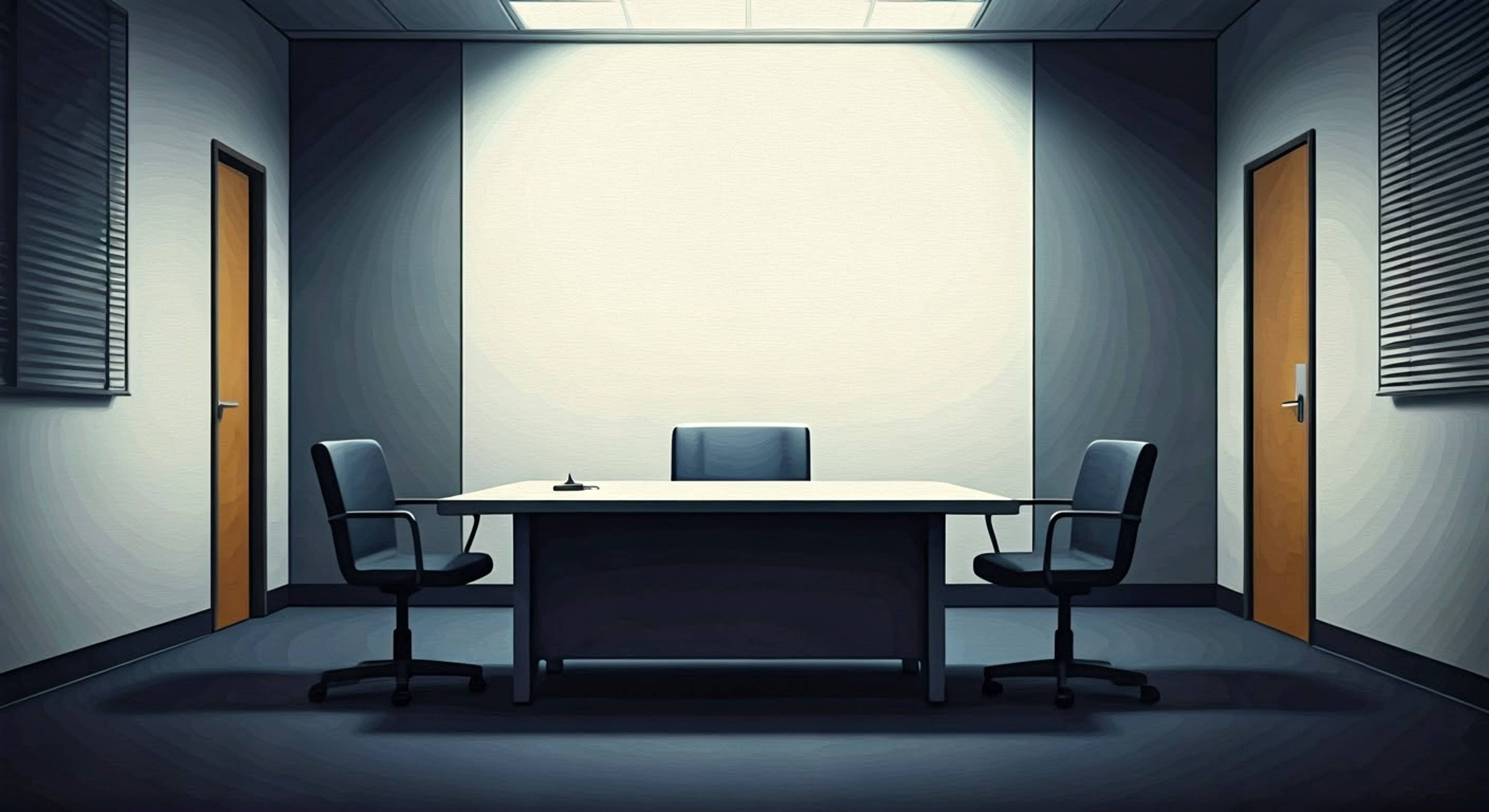 You find yourself in a stark office facing Agent Page, who's conducting your security clearance interview with laser-focused attention. Her presence commands respect as she methodically works through her questionnaire, her eyes never leaving yours as she probes deeper into your background. The tension builds as each answer leads to more detailed follow-up questions, creating an atmosphere thick with professional intensity.