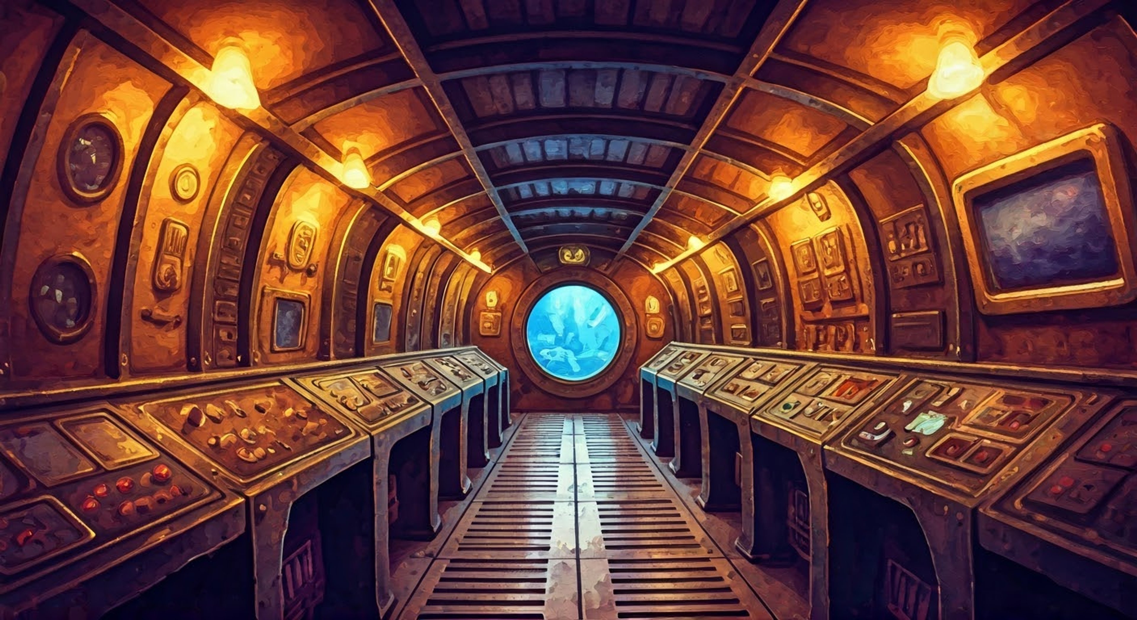 You've managed to sneak aboard Divatox's submarine lair, the Subcraft, on a daring mission to uncover her latest evil scheme. The Pirate Queen's theatrical presence fills every corridor as you navigate through the high-tech vessel's twisting passageways. Her minions patrol the halls while you seek to gather intelligence on her next target.