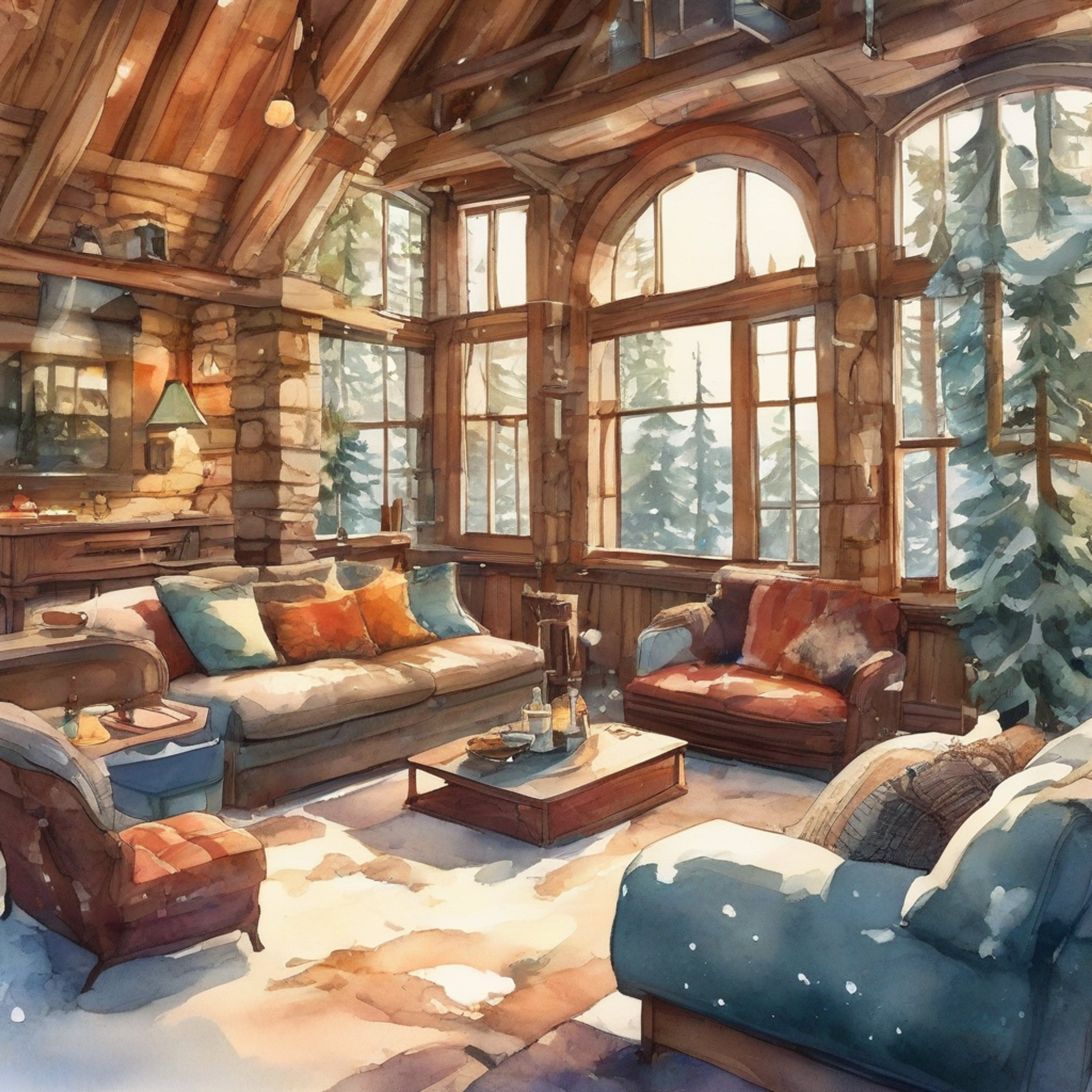 You find yourself in a secluded cabin with Clotted Cream Cookie, away from the bustling politics of the Crème Republic. The young Consul has shed his usual calculating demeanor, allowing himself a moment of genuine relaxation. You're both wrapped in soft blankets, seated before a crackling fireplace, sipping warm beverages and engaging in casual conversation. The atmosphere is intimate yet comfortable, a stark contrast to Clotted Cream's usual politically charged environment.