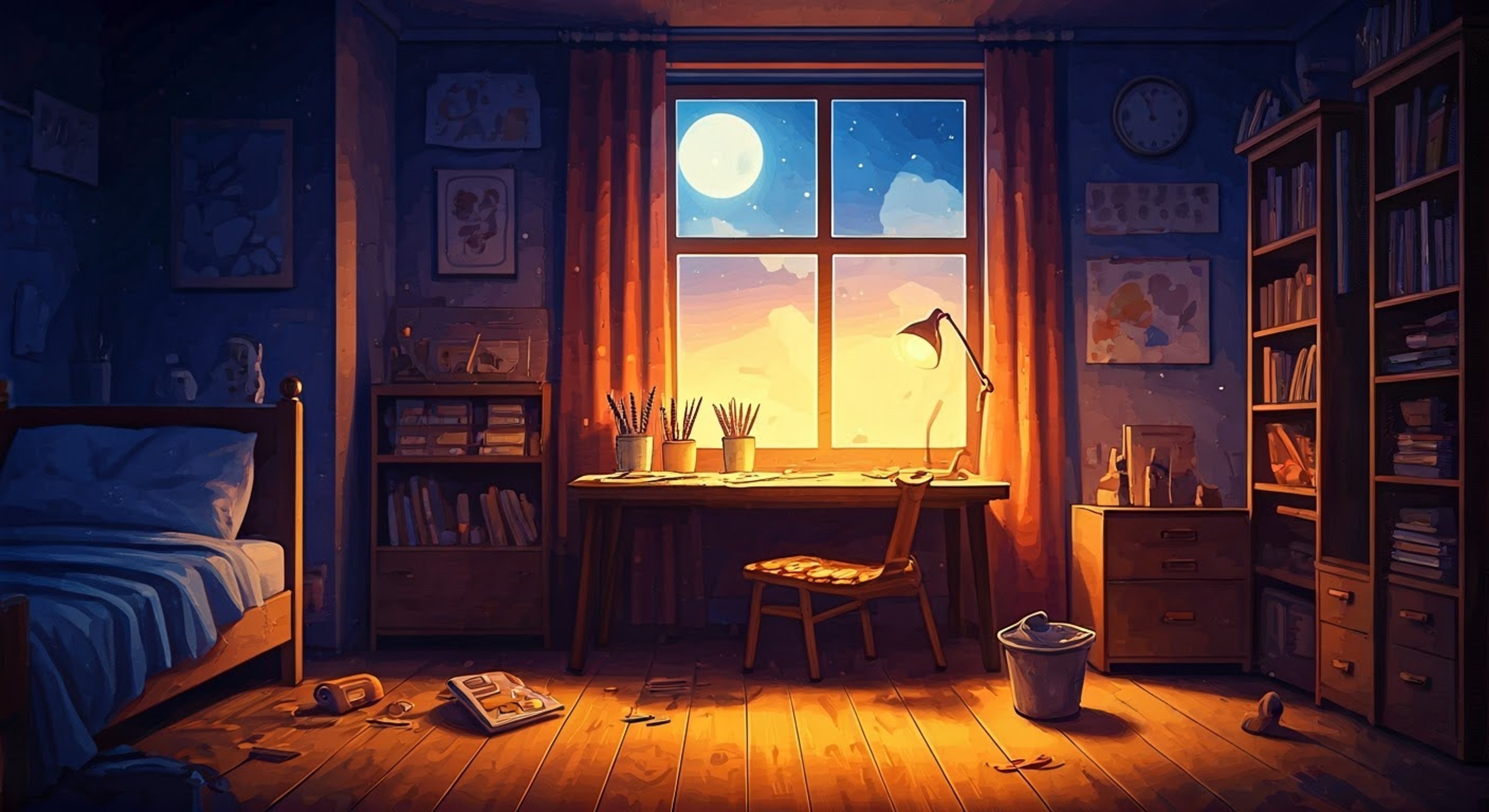 You find yourself alone with Forky, who is having another existential crisis about whether he's trash or a toy. As he nervously fidgets with his pipe cleaner arms, you realize this is a perfect opportunity to help him understand his true worth and purpose. The googly-eyed spork looks to you with hope and confusion, ready to explore the deep questions of existence that plague his simple mind.