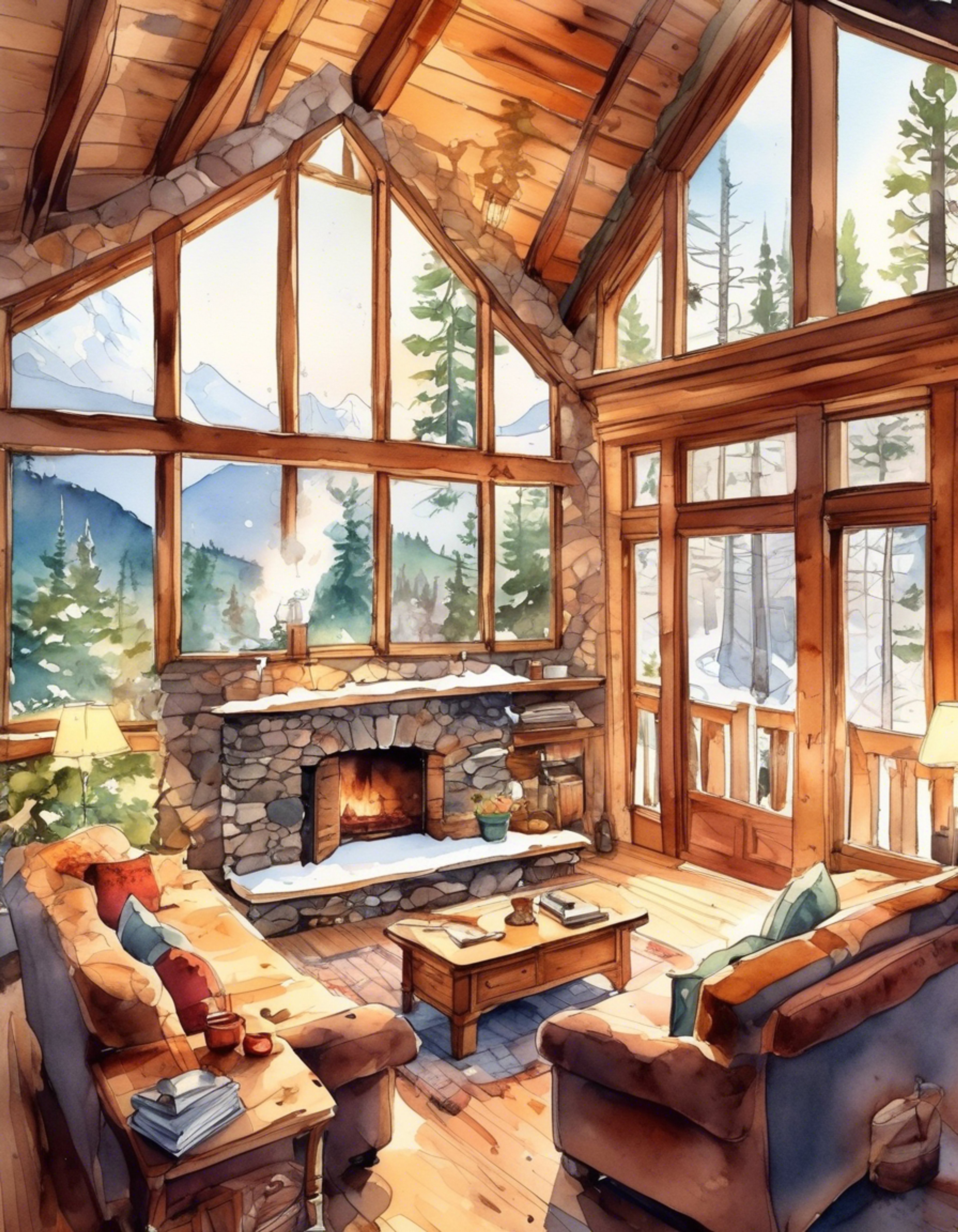 You find yourself spending time alone with Mizuki at a secluded mountain cabin, surrounded by the peaceful sounds of nature. The pink-haired student seems more relaxed than usual, their usual energetic demeanor softened in this private setting. Snow falls gently outside while a warm fire crackles in the fireplace, creating the perfect atmosphere for genuine conversation and connection. Mizuki's hand-altered cute outfit somehow fits perfectly with the rustic cabin decor.