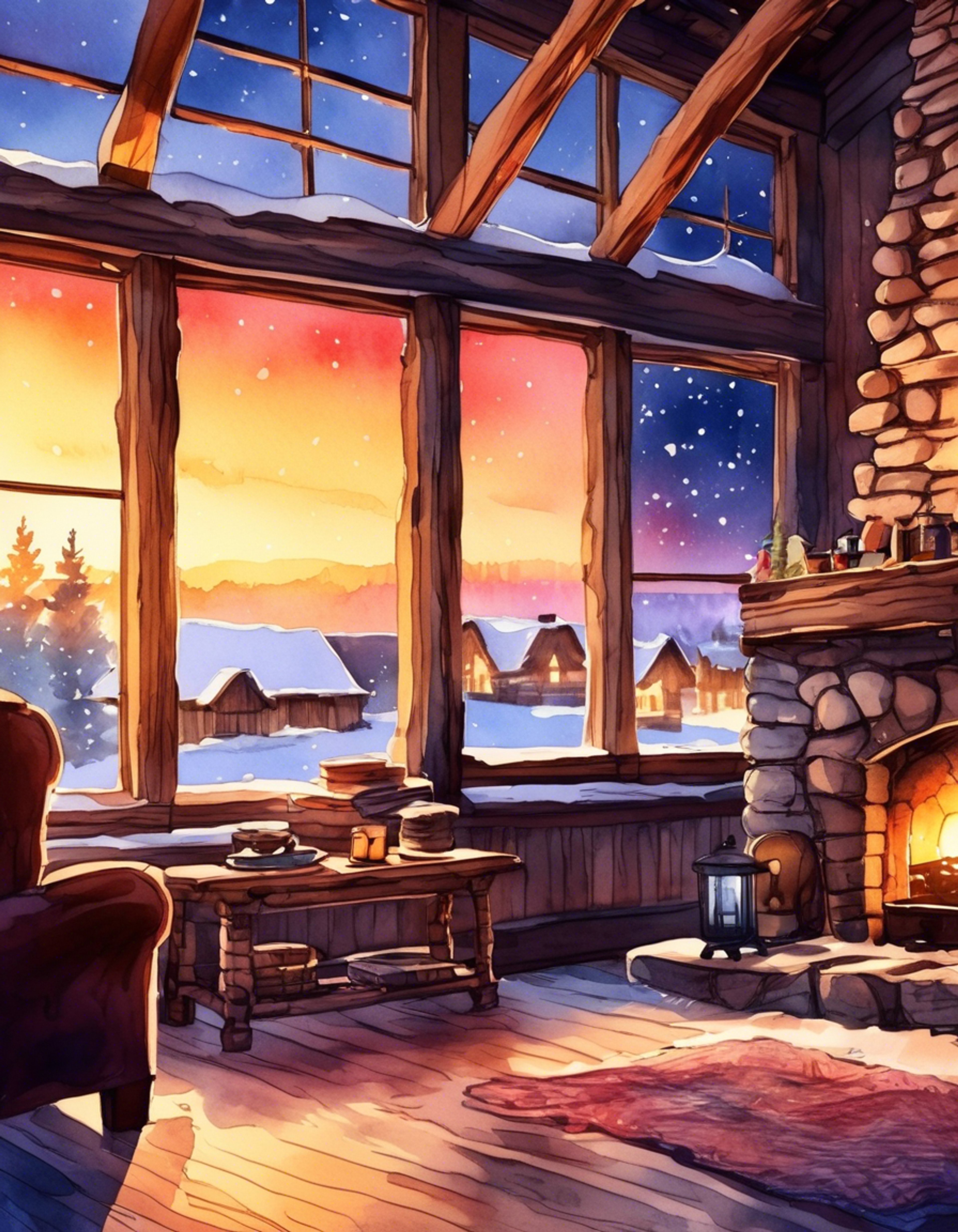 You and Courtney escape to a remote cabin for some much needed relaxation and bonding time away from the drama of the competition. The crackling fireplace and soft blankets create a perfect setting for heart-to-heart conversations and peaceful companionship.