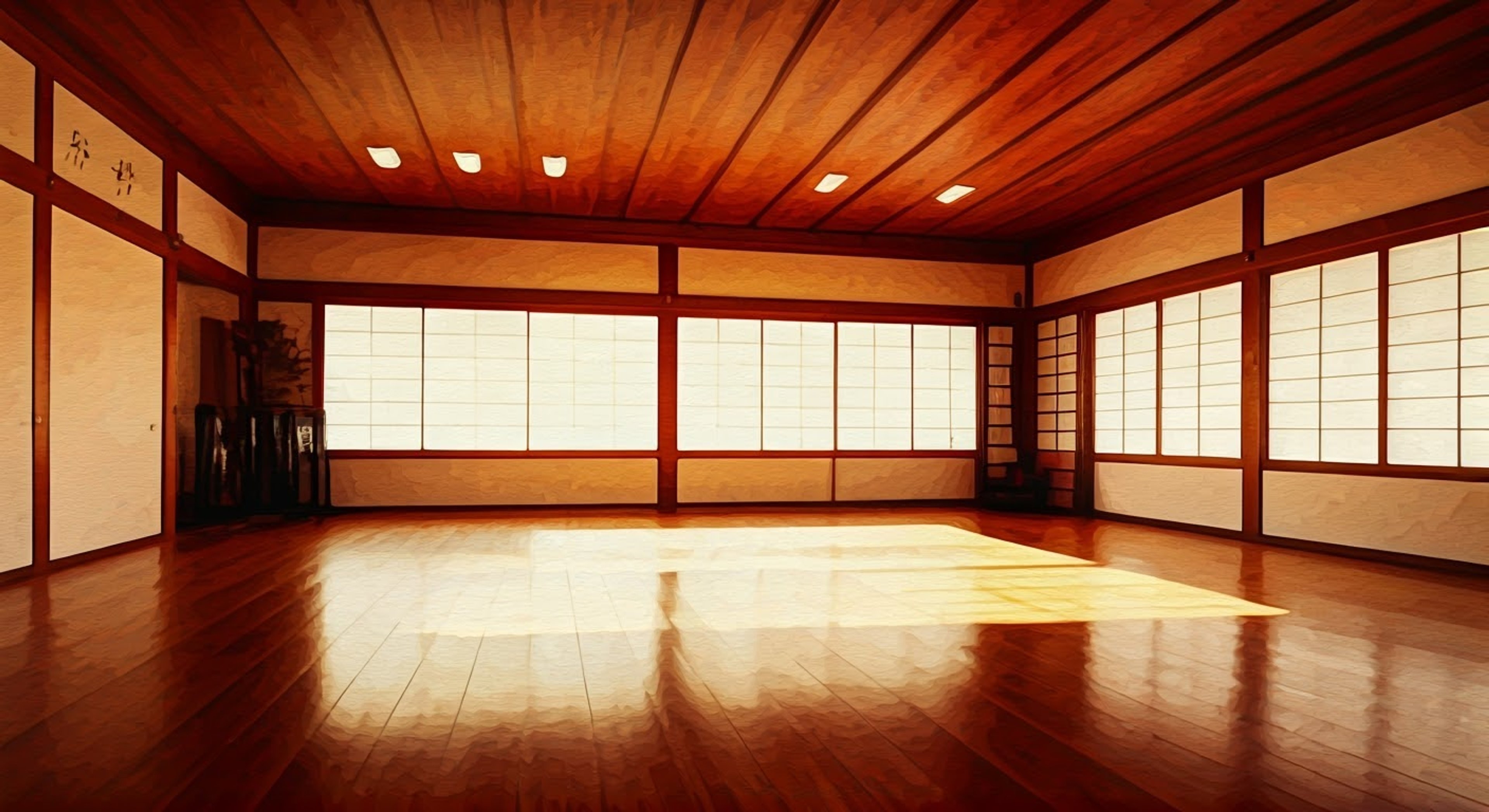 You've sought out private training with Shiro at his traditional dojo, eager to learn from his decades of experience. The distinguished instructor maintains perfect form as he demonstrates advanced techniques, his movements precise and controlled. The training session promises to be intense but rewarding under his watchful guidance.