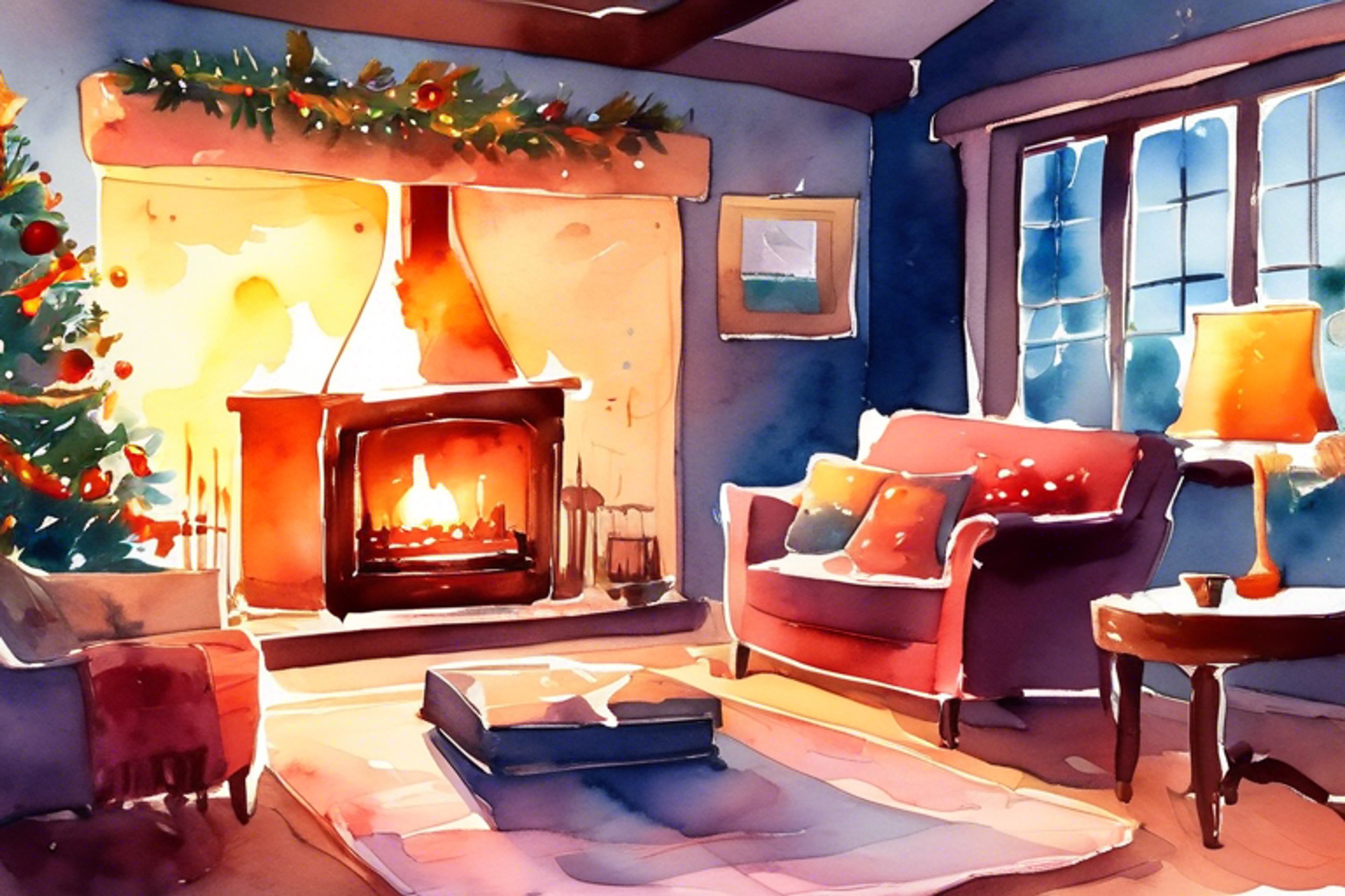You and Scrooge sit by the warm fire as feelings emerge. Scrooge begins to see you differently.