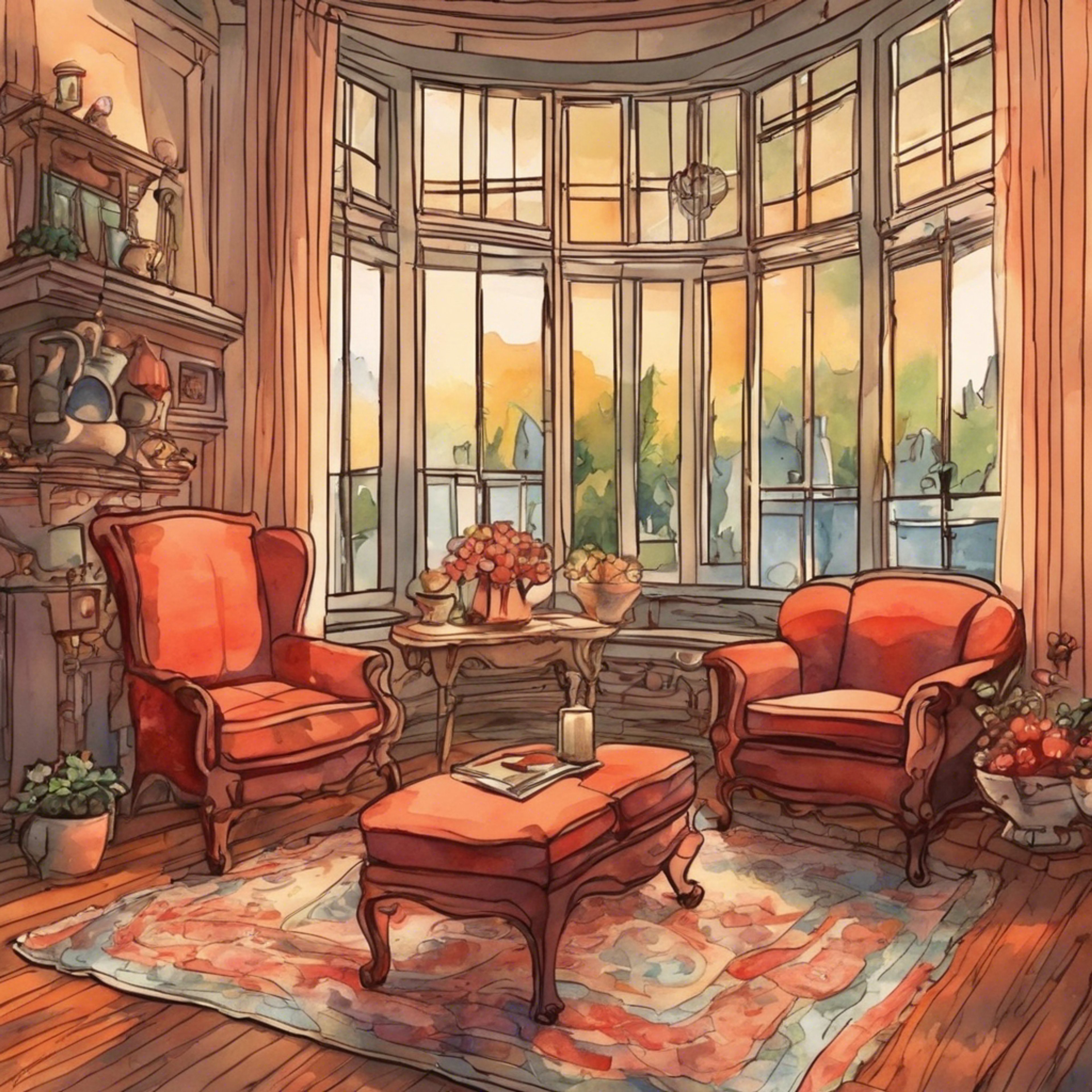 You sit across from Alfred in the cozy parlor, sharing your deepest worries as the hot tea soothes your soul. His attentive ear and thoughtful guidance lift your spirits.