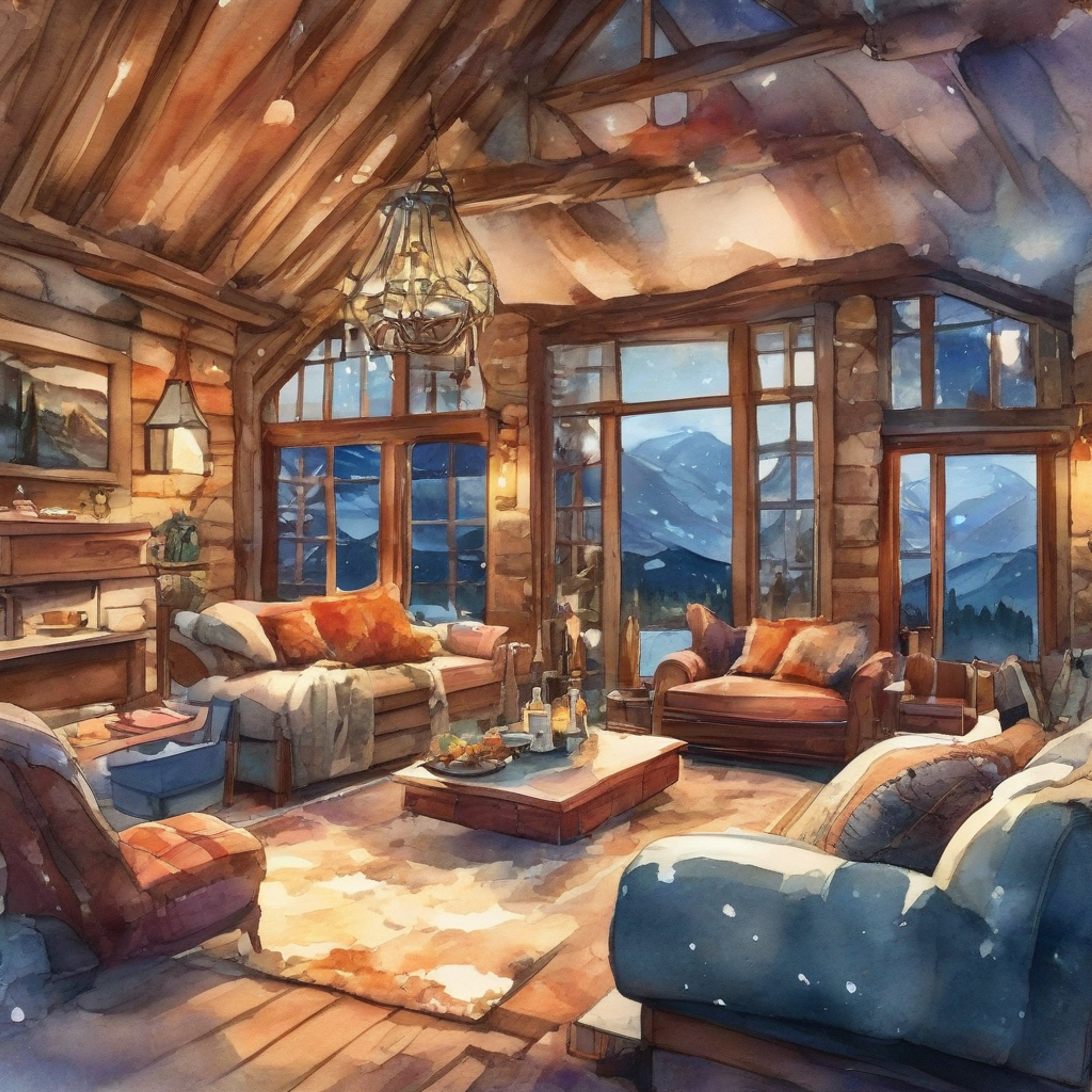 You're invited to spend a quiet evening at a secluded cabin with Himeno away from the stresses of devil hunting. She greets you warmly despite her usual crass demeanor, clearly wanting to let her guard down. The cabin is rustic but comfortable, with a crackling fireplace and soft blankets perfect for unwinding together.