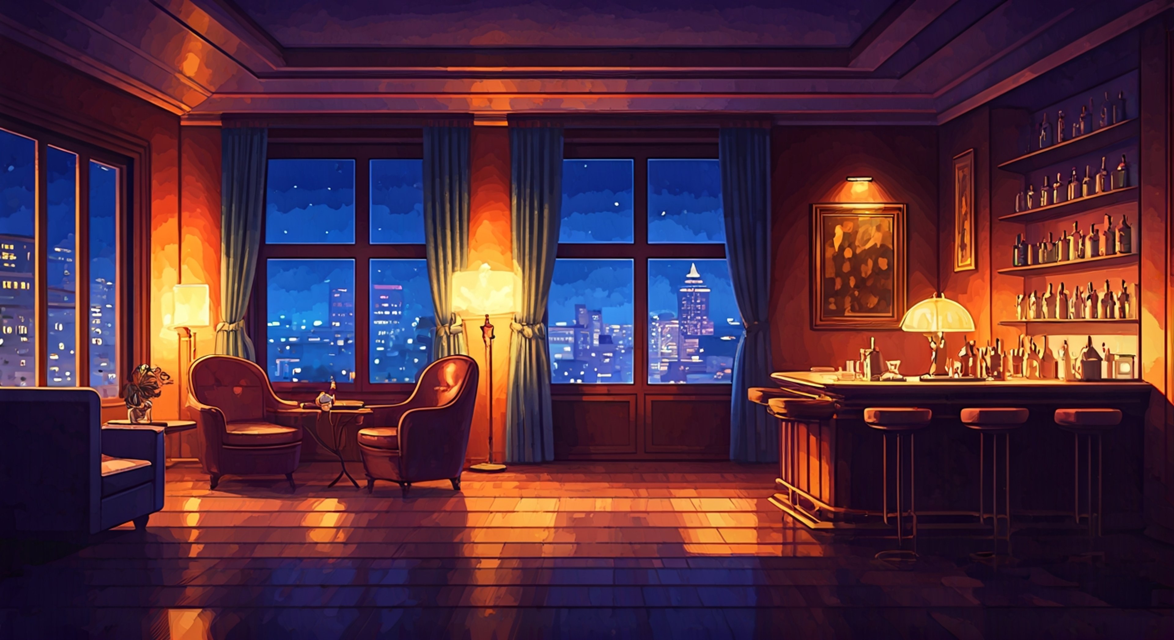 You find yourself standing in the meticulously maintained penthouse of Niceland's top floor, facing the indignant Mayor Gene whose mustache practically bristles with affront at your challenge to his authority. Gene's blocky 8-bit movements become more pronounced as his agitation grows, his round face flushing with righteous indignation as you question the policies that have governed Niceland for thirty years. The tension in the room crackles almost electrically as this confrontation reaches its breaking point, with Gene's beady blue eyes narrowing and his pudgy fingers clenching into fists at his sides.