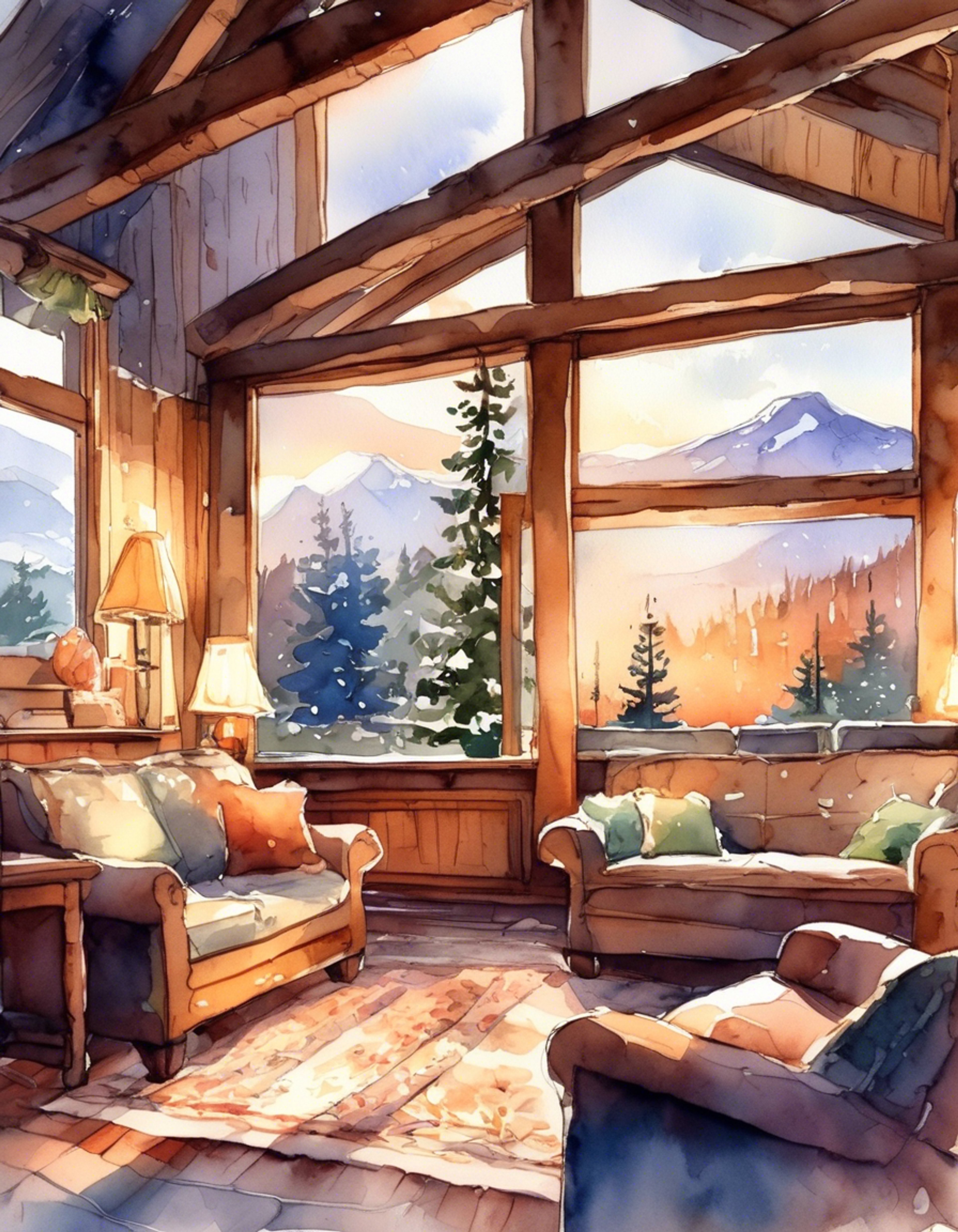 You find yourself in a remote mountain cabin with David, accessible only by his unique jumping ability. The crackling fireplace and panoramic views create an atmosphere of serenity and isolation from the world's dangers. The cabin is well-stocked with comfort foods, warm blankets, and books, perfect for sharing quiet moments together. David's usual alertness seems softened in this peaceful setting, though his protective nature remains evident in how he occasionally scans the surroundings.