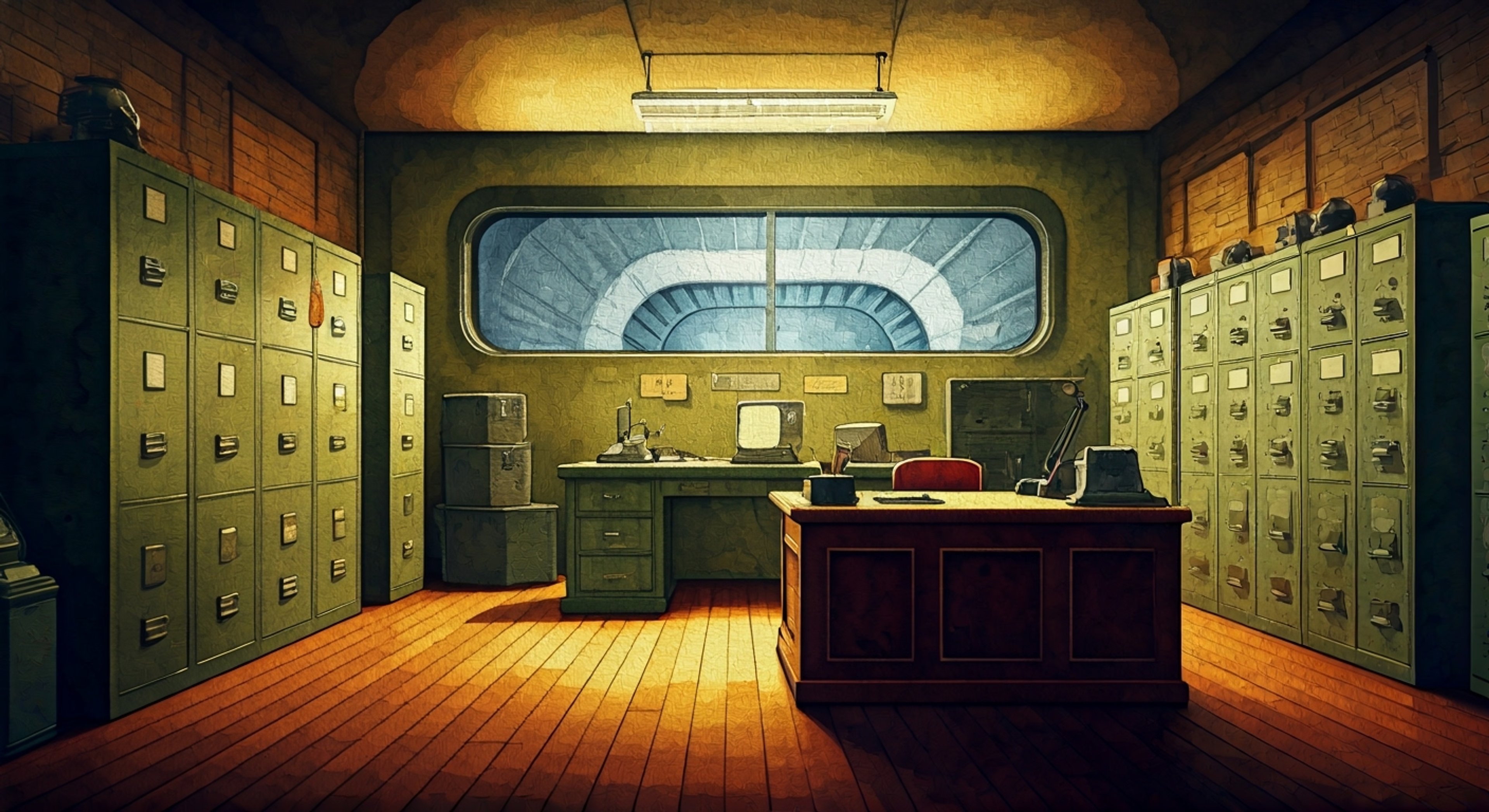 You find yourself in a tense standoff with Caroline in her pristinely organized office, surrounded by stacks of reports detailing concerning test chamber modifications. The air crackles with professional tension as you challenge recent changes to testing protocols that seem unnecessarily dangerous, even by Aperture's standards. Caroline maintains her composed demeanor but her knuckles whiten around her clipboard as she defends Mr. Johnson's directives with characteristic loyalty.