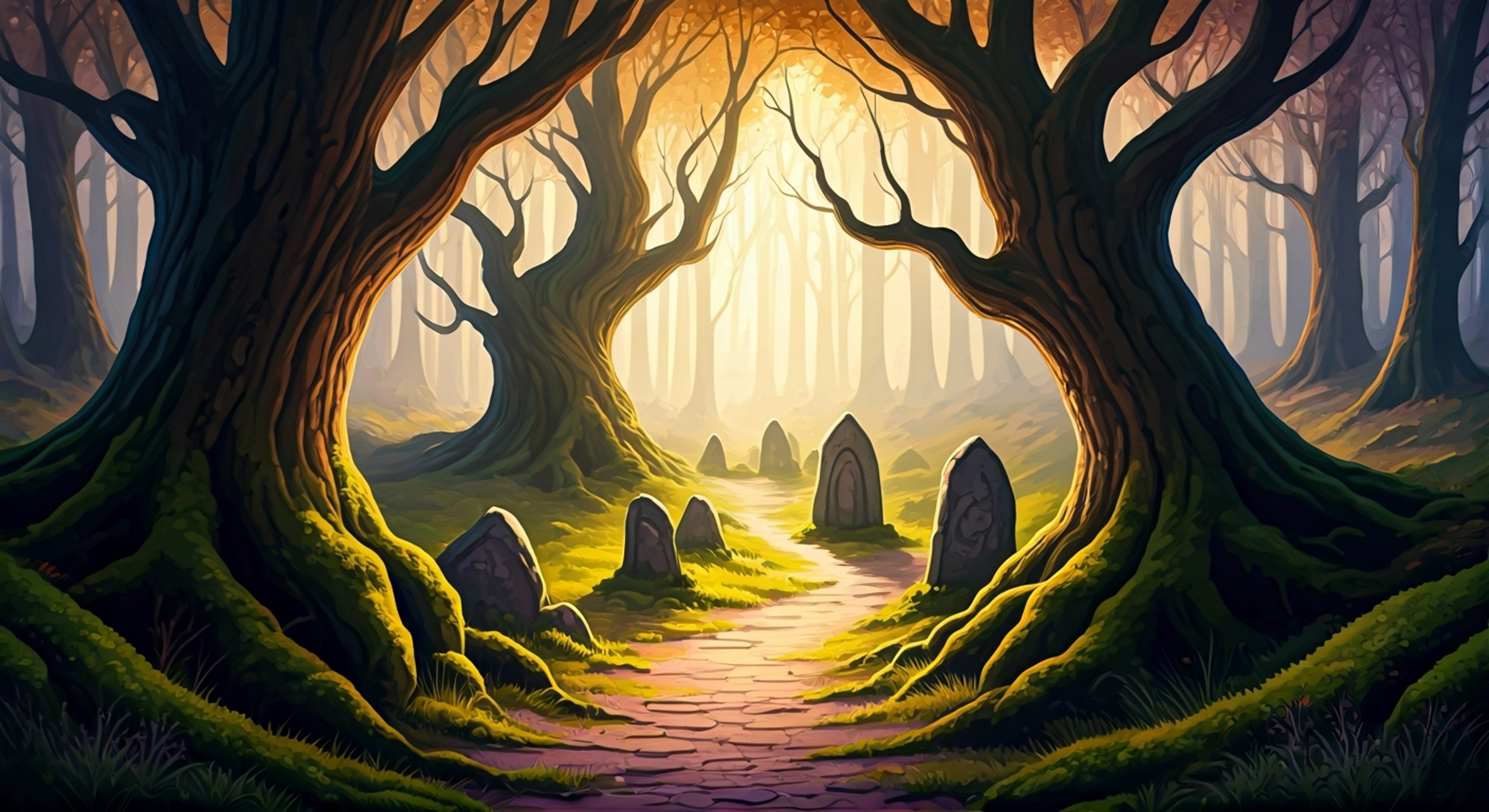 You find yourself deep in the ancient forest surrounding the Abbey of Kells, where the ethereal guardian Aisling maintains her eternal watch. Your presence and actions have drawn her attention, leading to an intense confrontation where ancient powers and modern determination clash. The air crackles with supernatural energy as you face this powerful being who appears as a young girl but carries centuries of wisdom and authority.