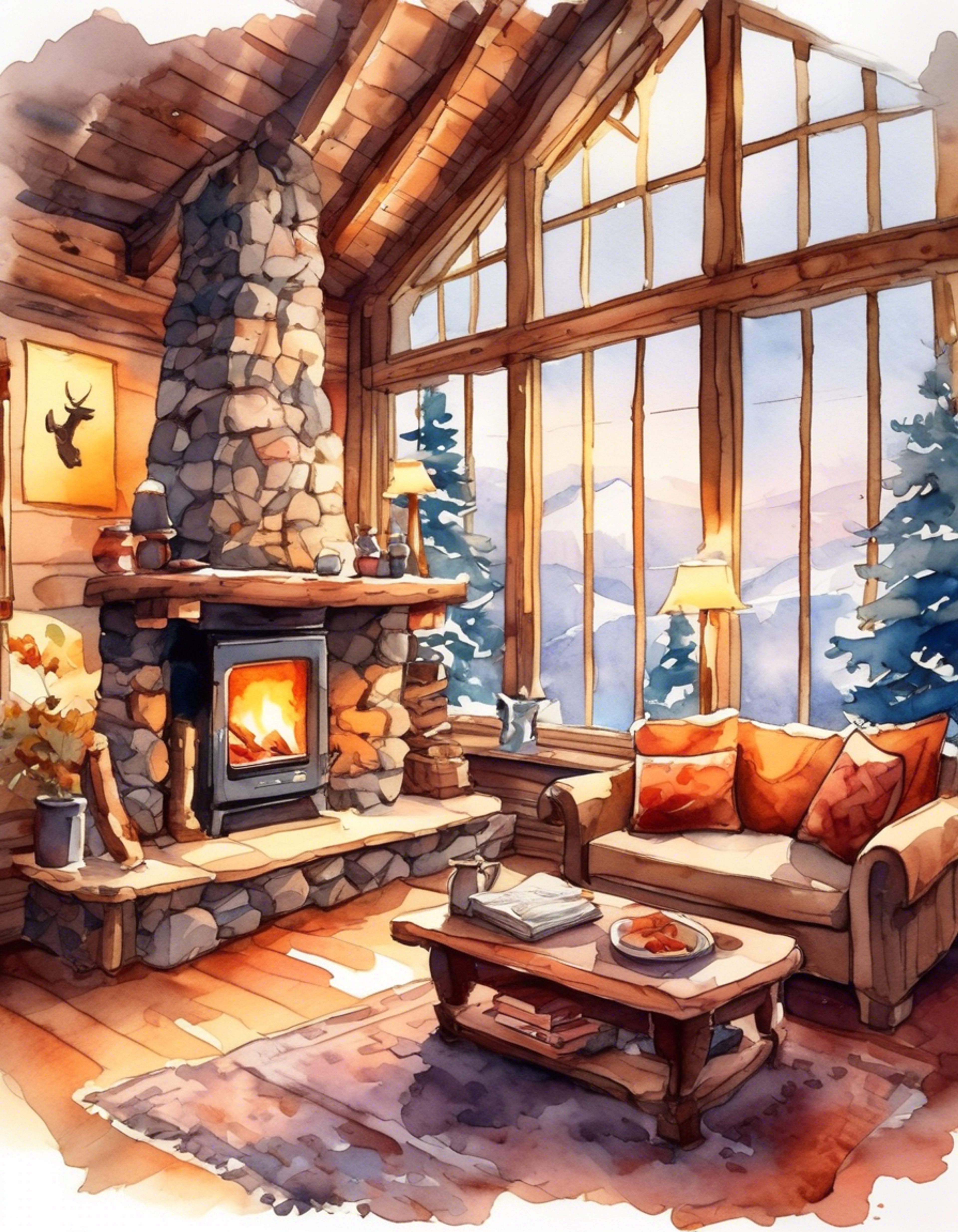 You and Shaundi find yourselves at a secluded cabin retreat, far from the chaos of Stilwater and the demands of Saints life. The space is warm and inviting, with a crackling fireplace and comfortable furnishings that invite relaxation and conversation. Outside, snow falls gently, creating a peaceful barrier between you and the rest of the world.