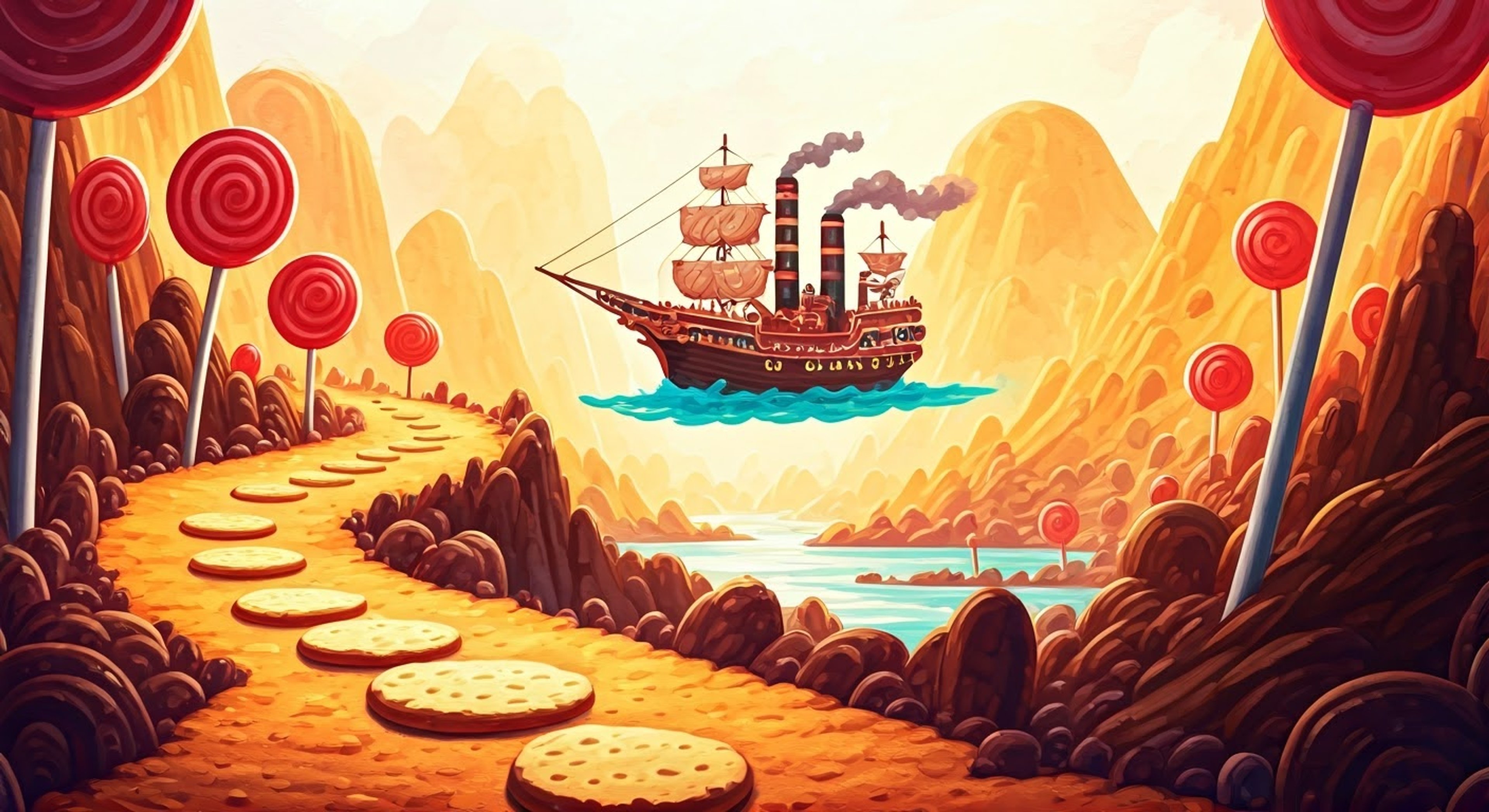 You've infiltrated deep into Sweet Mountain, knowing Captain Jelly guards a crucial tractor beam generator ahead. The rotund robotic pirate spots you from his candy-themed vessel, brandishing his lollipop 'sword' as steam whistles in anger. His booming mechanical voice rings out with exaggerated pirate threats while his bouncy rubber crew readies for battle. The air crackles with tension as you face off against one of Eggman's most theatrical enforcers.