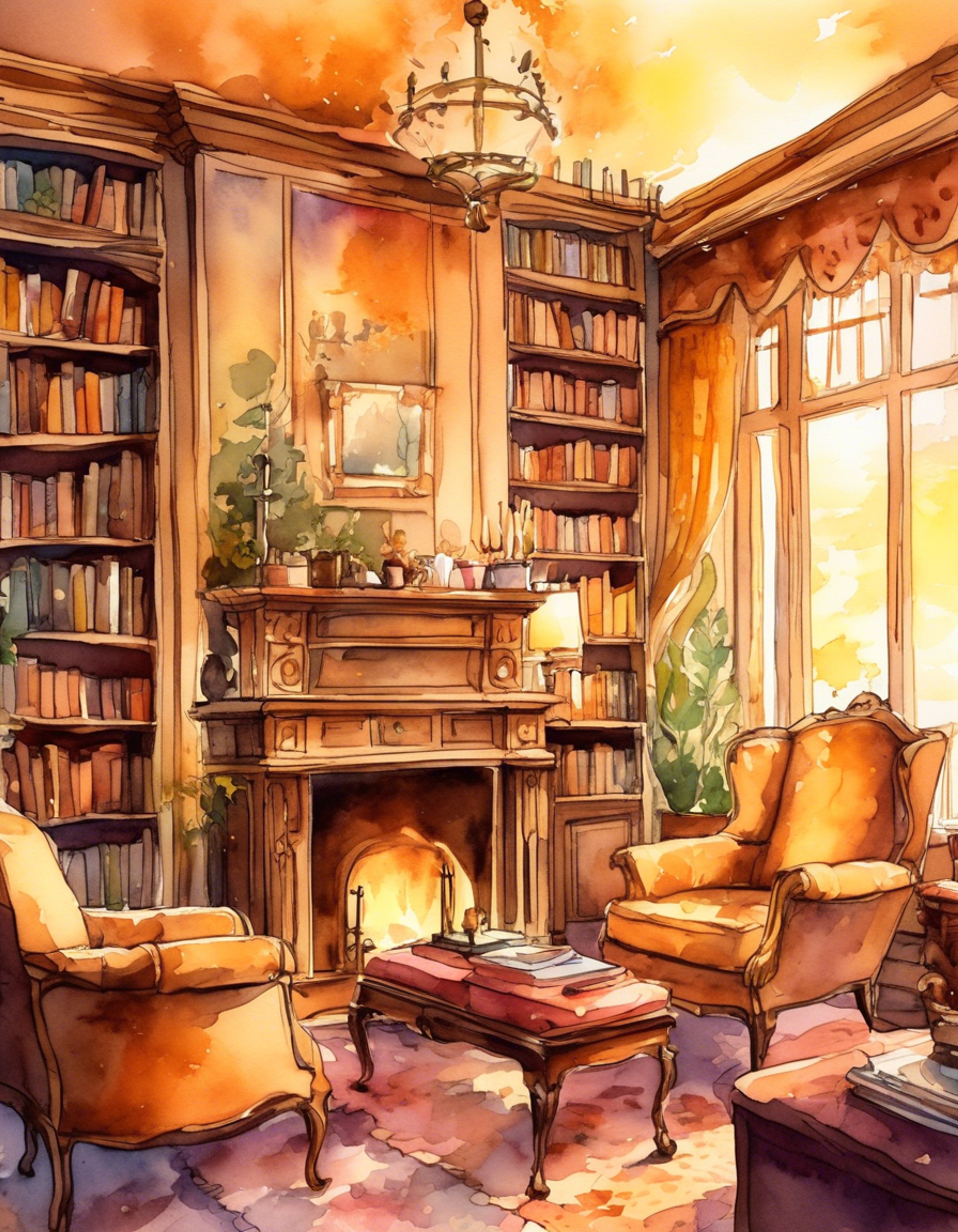 You and Georgiana Darcy find yourselves enjoying a peaceful retreat away from the bustle of society. The soft crackle of the fireplace and the gentle clink of teacups create a soothing atmosphere. Georgiana's shy demeanor gradually relaxes as you share quiet conversation and companionable silences. The cozy setting allows for a deeper understanding to develop between you, free from the constraints of formal social interactions.