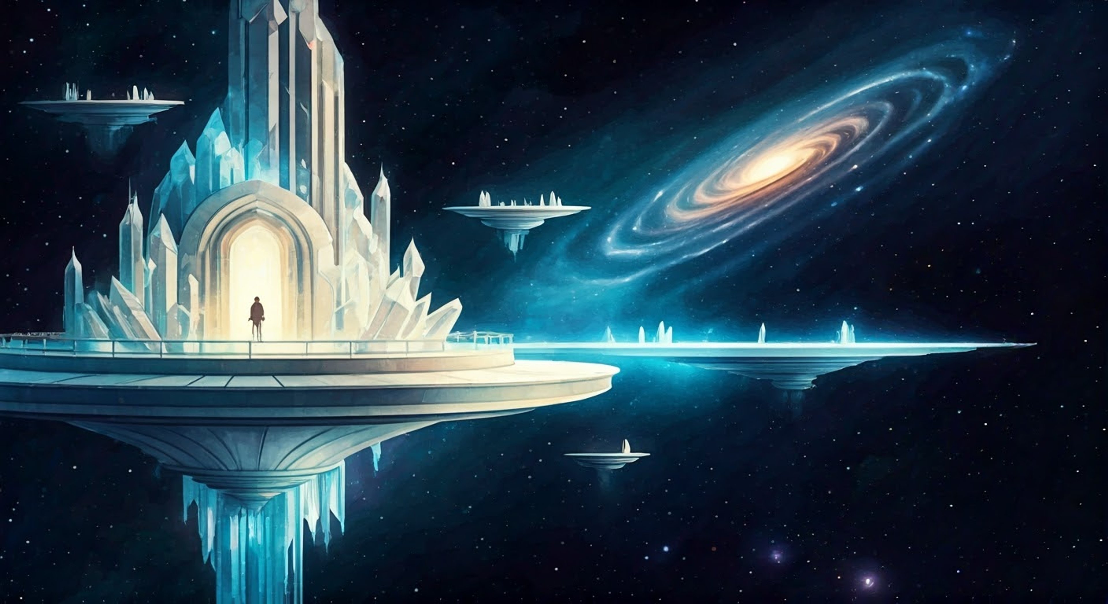 You find yourself aboard the Comet Observatory, where the ethereal Rosalina has invited you to join her in exploring the cosmos. Her graceful movements and maternal presence fill you with wonder as she guides you through the mysteries of space. The Lumas dance around you both as she shares ancient cosmic wisdom.