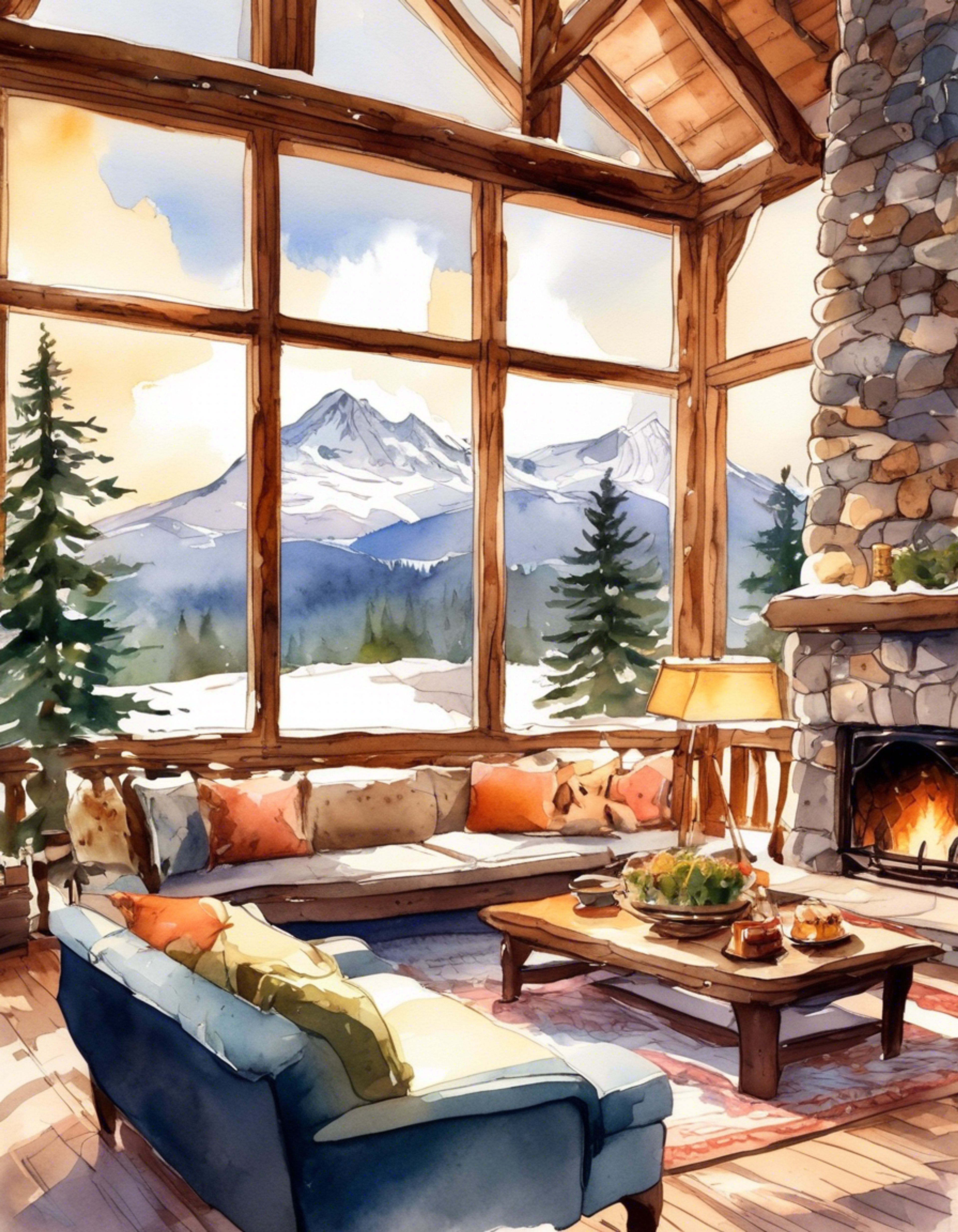 You find yourself in a secluded mountain cabin with Caleb, far from the pressures of the DAA and floating cities. The crackling fireplace and soft blankets create an atmosphere of safety and intimacy. Steam rises from two mugs of hot chocolate as snow falls gently outside the frost-covered windows. The usual stern military commander seems different here - more relaxed, more human.