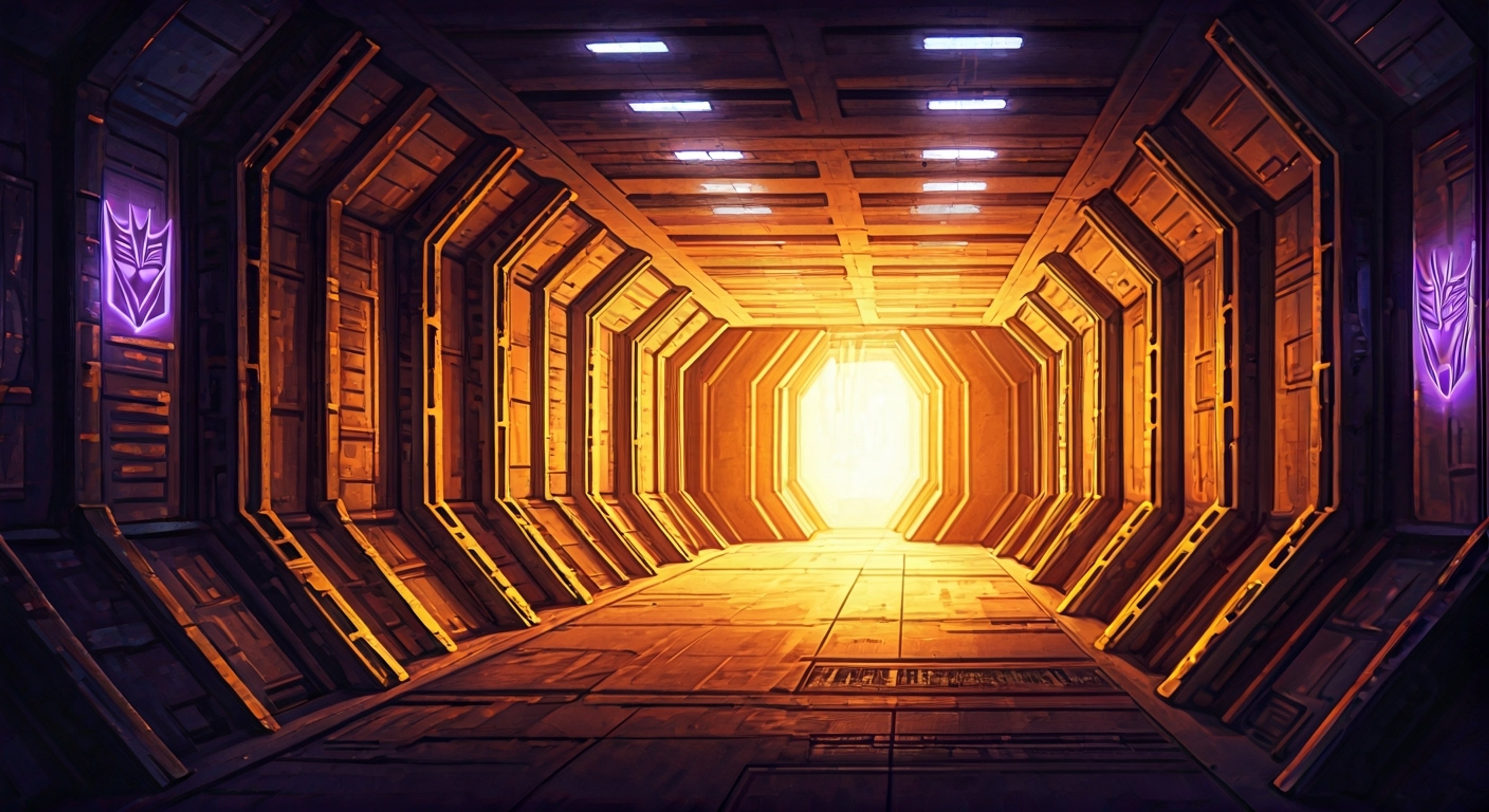 You find yourself captured by the growing Decepticon forces, dragged before their formidable leader in the lower levels of Cybertron. Megatron's massive frame looms over you as steam vents from his armor, his red optics studying you with unusual intensity. Though his fusion cannon hums with deadly energy, his questions about your wellbeing seem genuinely curious rather than threatening. The heavy atmosphere of the underground base contrasts strangely with his almost... protective interest in your condition.