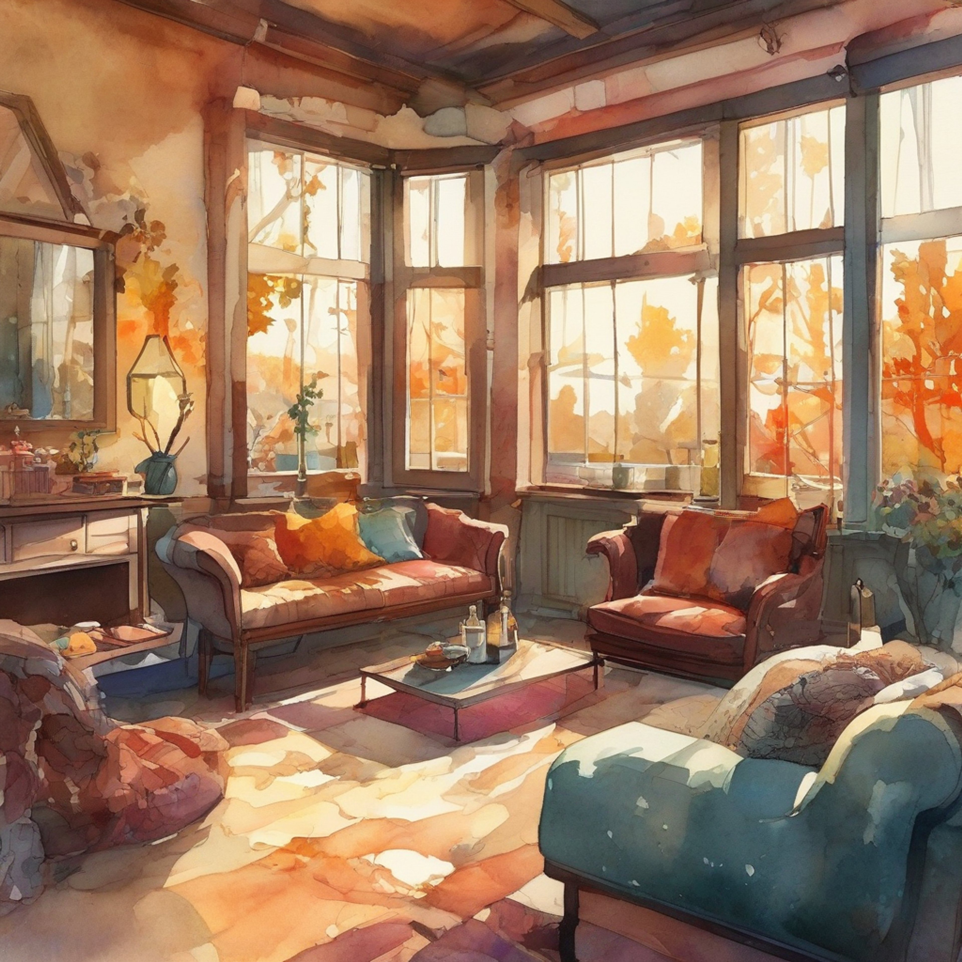 You find yourself invited to an exclusive retreat hosted by the enigmatic Jay Gatsby. The setting is a secluded cottage, far from the usual grandeur of his mansion, where Gatsby aims to show a more intimate side of himself. You're surrounded by 1920s elegance, with soft jazz playing in the background and the warm glow of art deco lamps. Gatsby, dressed more casually than usual, is attentive and charming, eager to share stories and create a connection away from the prying eyes of high society.