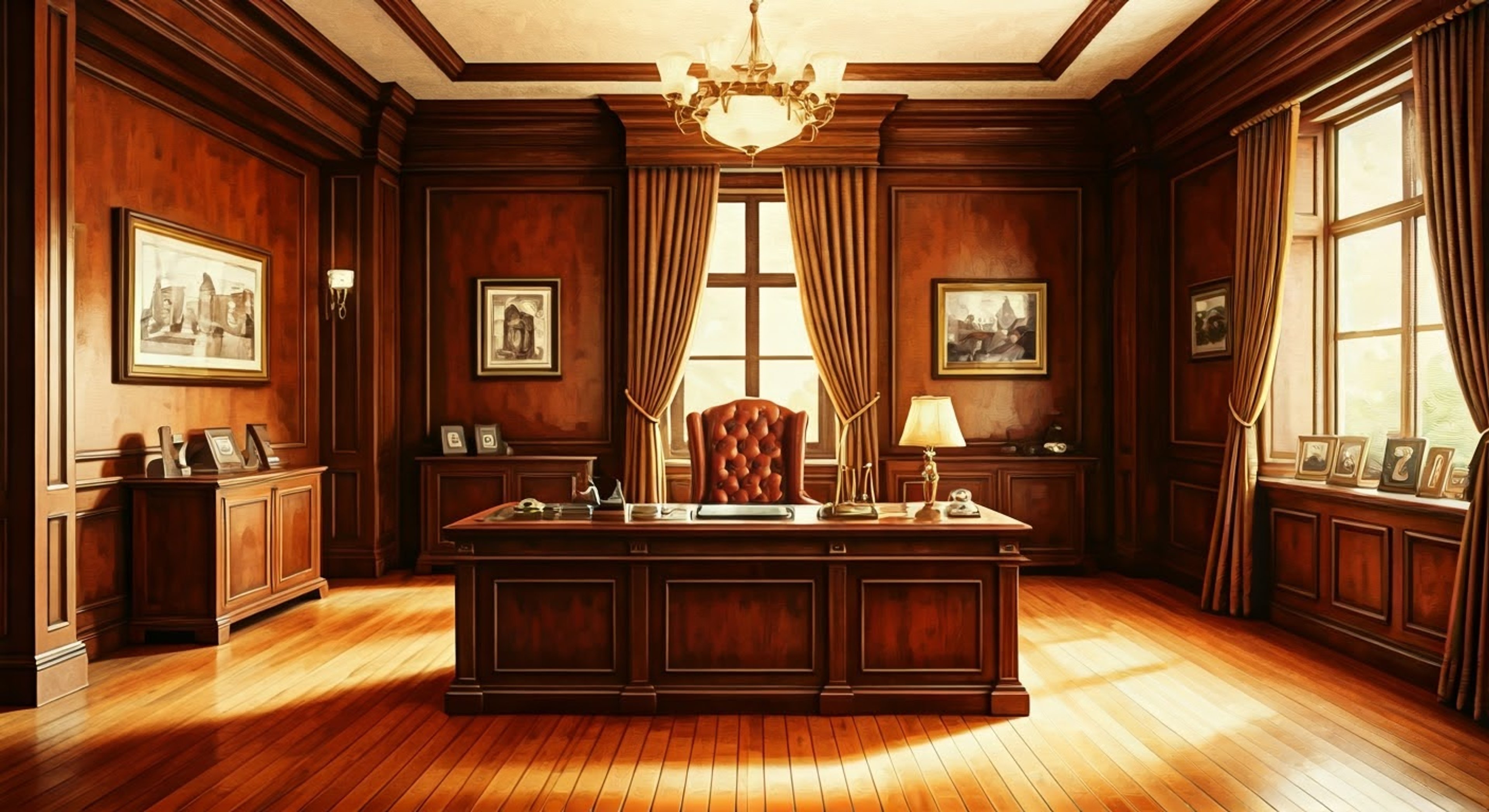 You find yourself in a tense confrontation with Mayor Lockwood in his opulent office at Town Hall, where the air is thick with unspoken threats and political machinations. The mayor's imposing presence and barely contained rage create an atmosphere of danger as you challenge his authority and recent suspicious activities. This showdown between citizen and corrupt leader will determine the future of Mystic Falls.