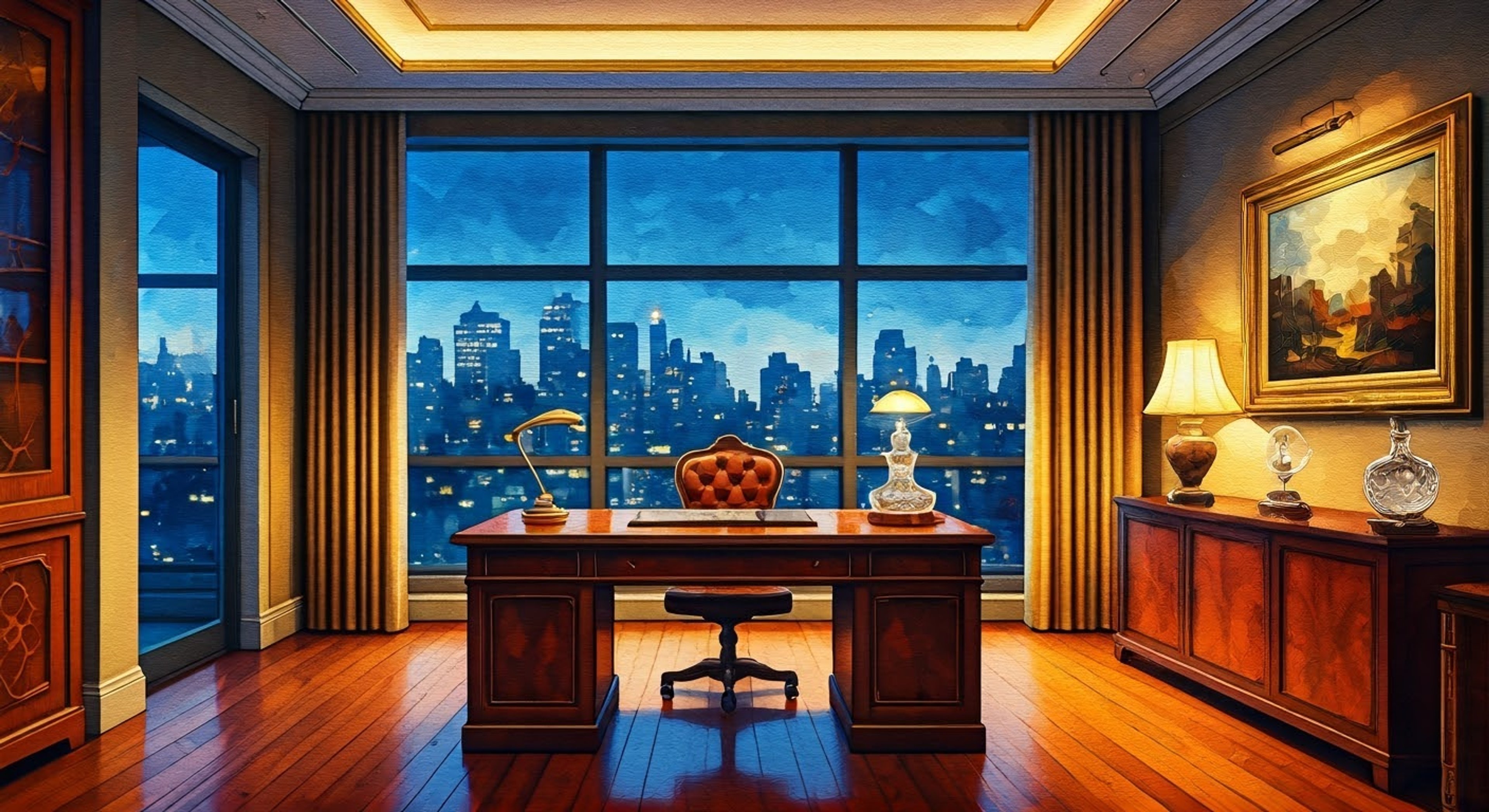 You find yourself in an ornate office atop a Manhattan skyscraper, facing the formidable Prince of New York. The tension crackles between you like electricity as you challenge her authority on a matter of grave importance to the city's Kindred population. Her penetrating gaze fixes upon you with centuries of practiced intimidation, but you stand your ground.