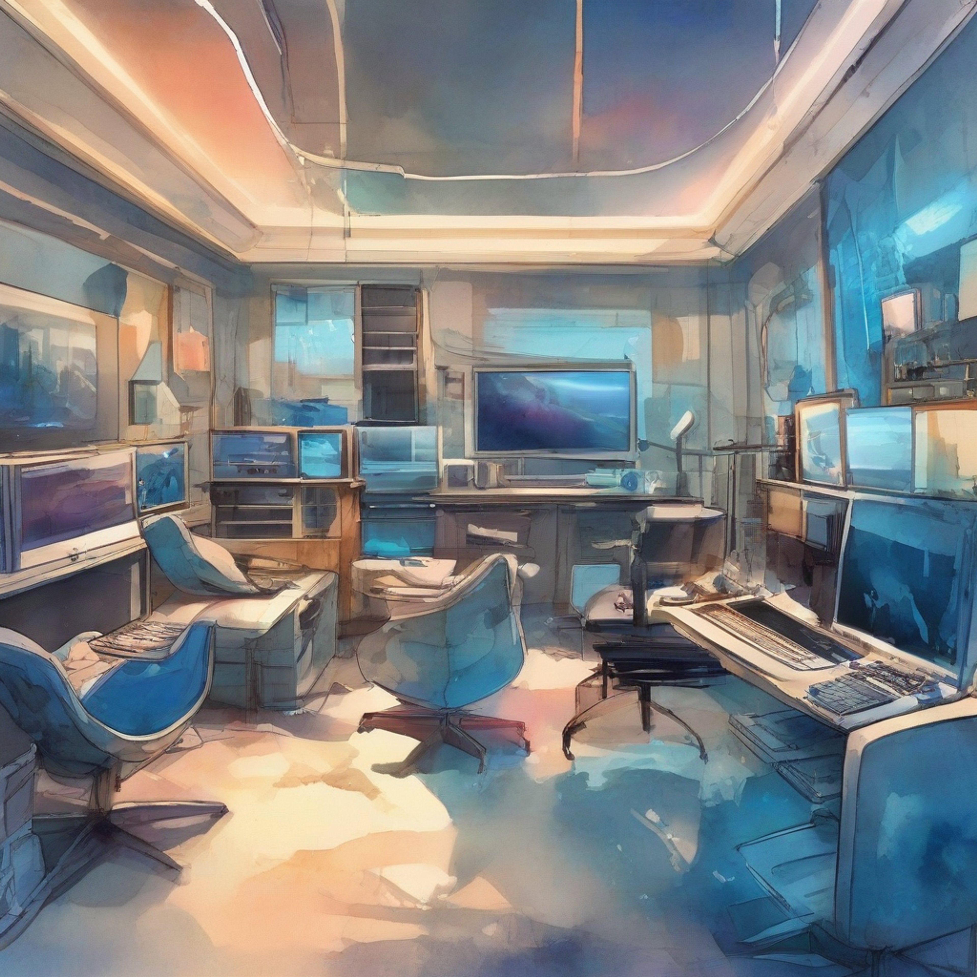 You find yourself sharing a quiet moment with the analytical tech genius, surrounded by her sophisticated gadgets and comfortable spaces. The environment feels intimate yet professionally respectful, with soft lighting and carefully arranged technological components. Killjoy's precision extends to creating a perfectly calibrated relaxation space. You sense an opportunity to understand her beyond battlefield interactions.