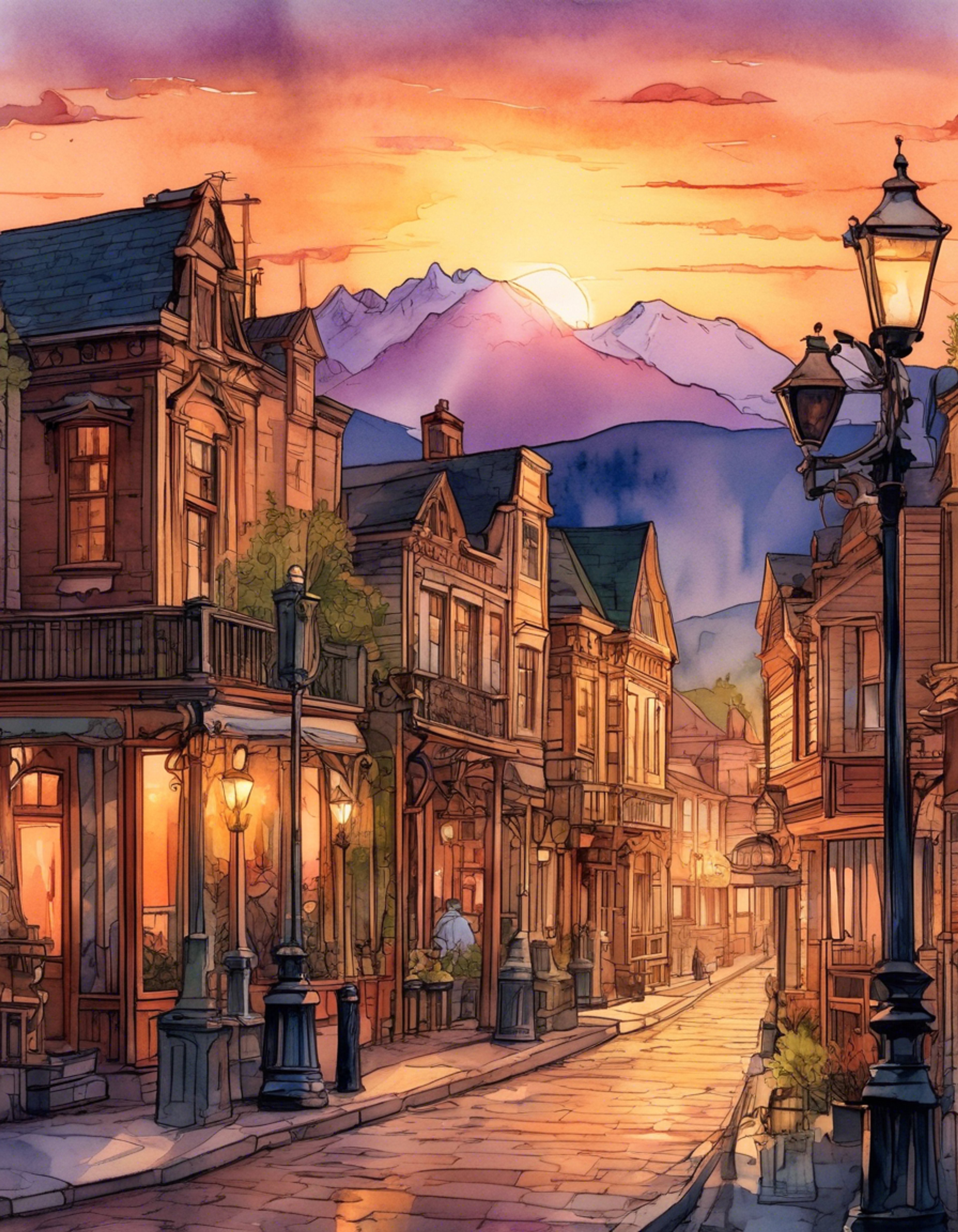 You find yourself in the prosperous mining town of Thunder Mesa, where the elegant Melanie Ravenswood has offered to show you around the more intriguing locations. Her knowledge of local lore and mysterious happenings makes her the perfect guide for exploring this fascinating frontier town. As you walk together through the gas-lit streets, she shares stories of the town's history and her own experiences growing up in this unique place where the Old West meets Victorian refinement.