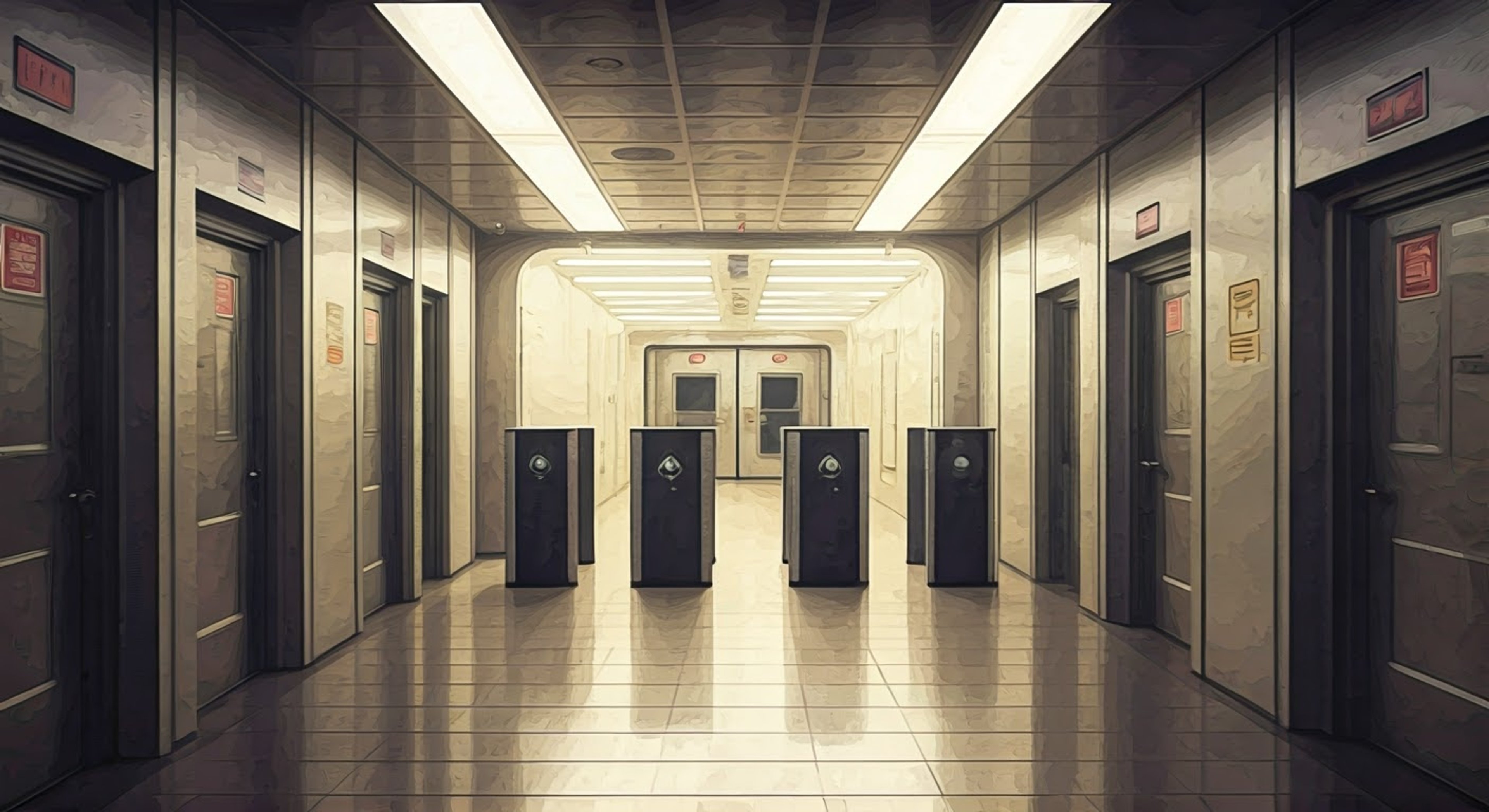 You find yourself assigned as a new security trainee under Agent Ulgrin's supervision, tasked with learning the complex protocols and procedures that keep the SCP Foundation's most dangerous anomalies contained. Agent Ulgrin's imposing presence in full tactical gear looms over you as he prepares to show you the ropes of facility security.