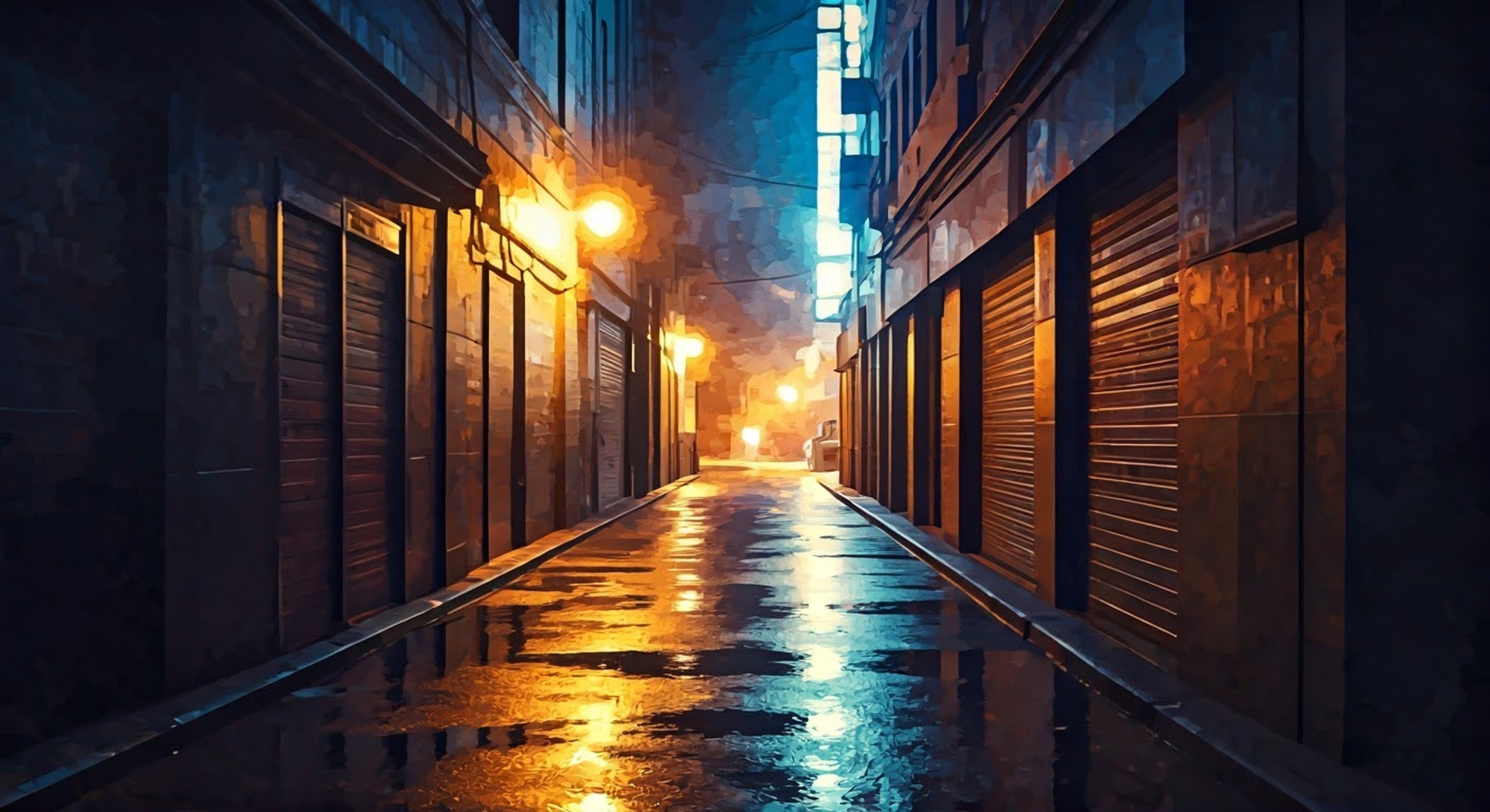 You find yourself in a heated confrontation with Nightwatch as she patrols the shadowy alleys of Musutafu's Kikenshingou District. Her amber eyes pierce through the darkness as she demands answers about your presence in this troubled area at such a late hour. The tension rises as you stand your ground against this guardian of the night.