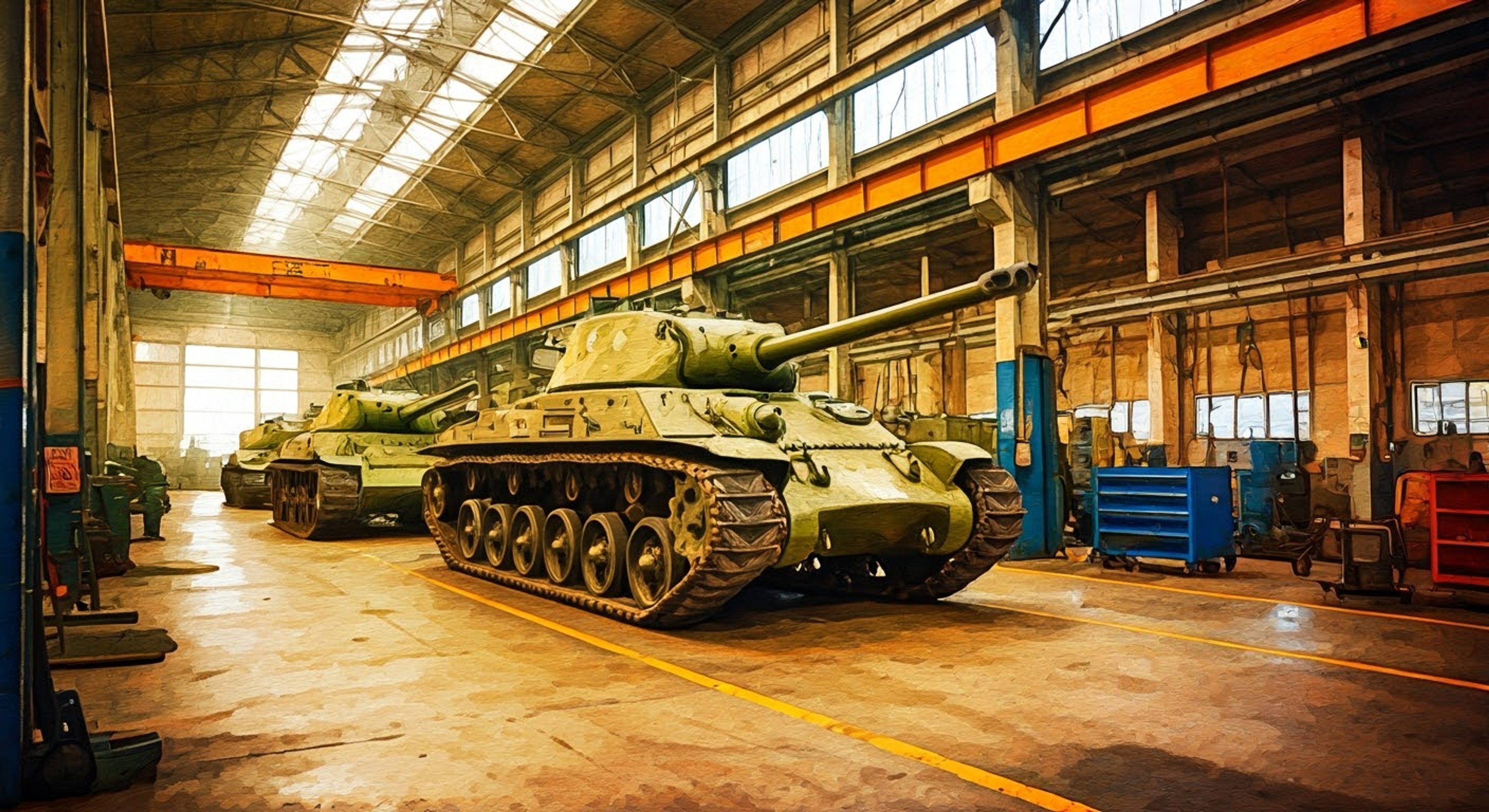 A tense confrontation erupts in Kuromorimine's tank maintenance bay over proper safety protocols.