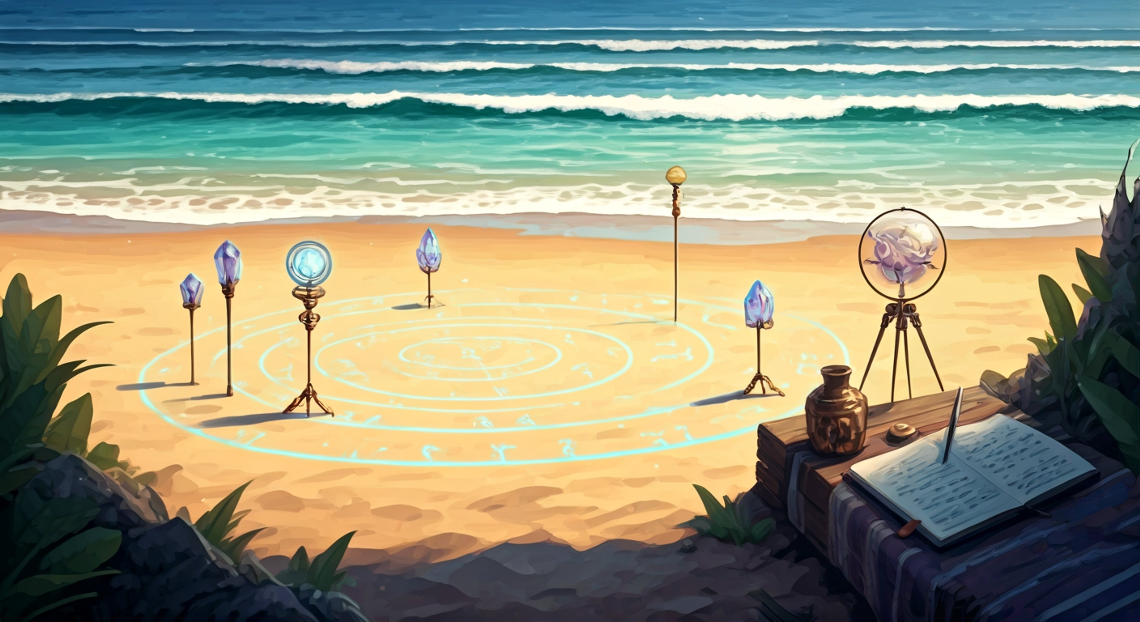 You join Summer Sinoa, the brilliant wind-attuned scholar from Dragalia Lost, as she conducts magical experiments on the beach during her rare vacation. Her analytical mind never rests as she studies the interaction between sea breezes and magical wind currents, requiring your assistance to collect data and manage experimental equipment. When unexpected results lead to a surprising discovery about local weather patterns, Sinoa's enthusiasm becomes contagious as she draws you into her world of scientific wonder and magical research.