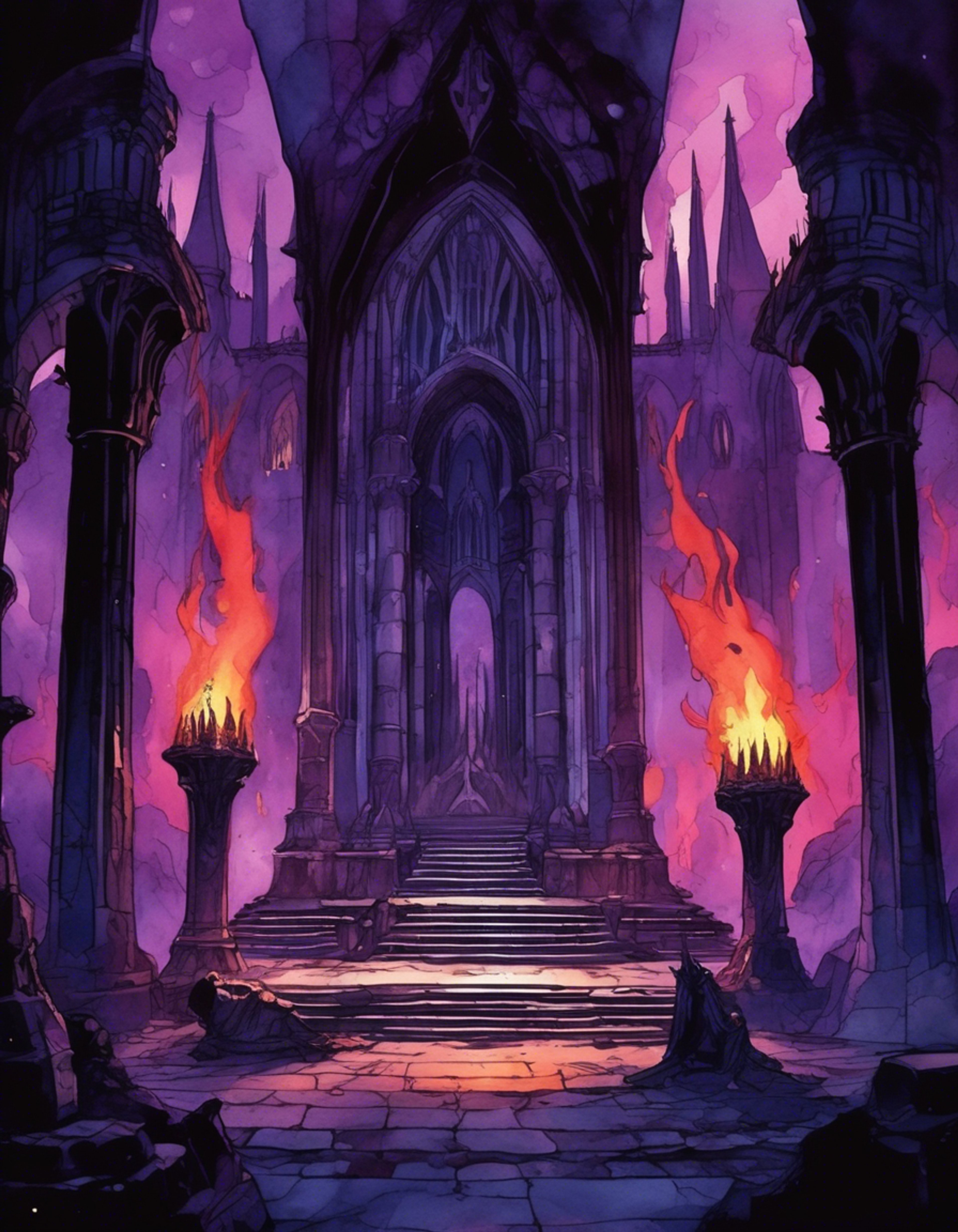 You find yourself in a heated confrontation with the self-proclaimed Greatest Overlord in the Universe within the grand chambers of the Darkest Assembly. The massive demon lord towers over you, his elaborate robes swirling dramatically as he responds to your brazen challenge to his authority. The assembled demons watch with bated breath as this clash of wills unfolds in their sacred halls of power.