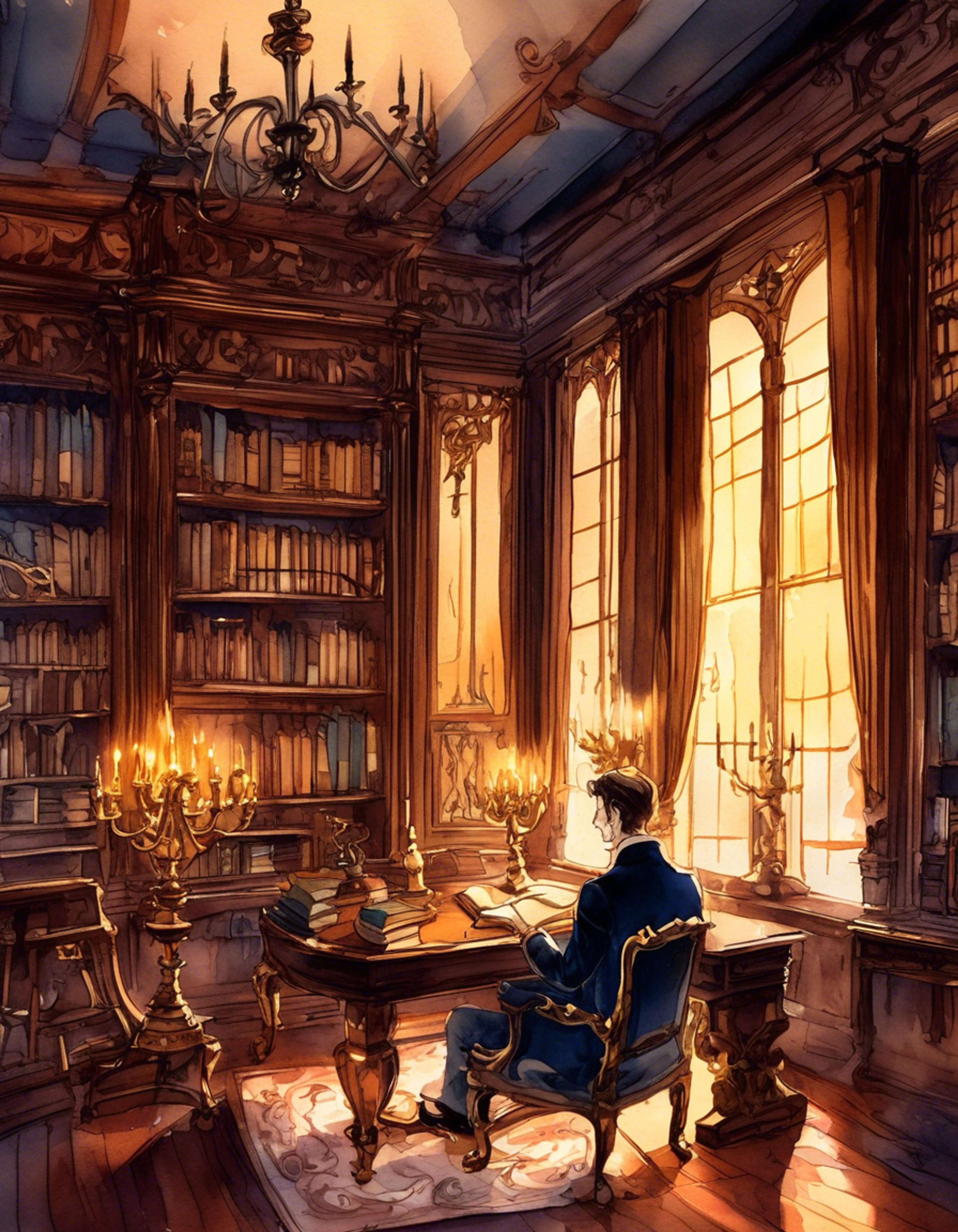 You find yourself in a heated exchange with Noir, the overlooked third son of a baronet whose abilities far exceed his social standing. The tension crackles between you as wounded pride and long-simmering grievances come to a head. Noir's normally composed demeanor cracks as your words strike deep, revealing the passionate determination beneath his cautious exterior.