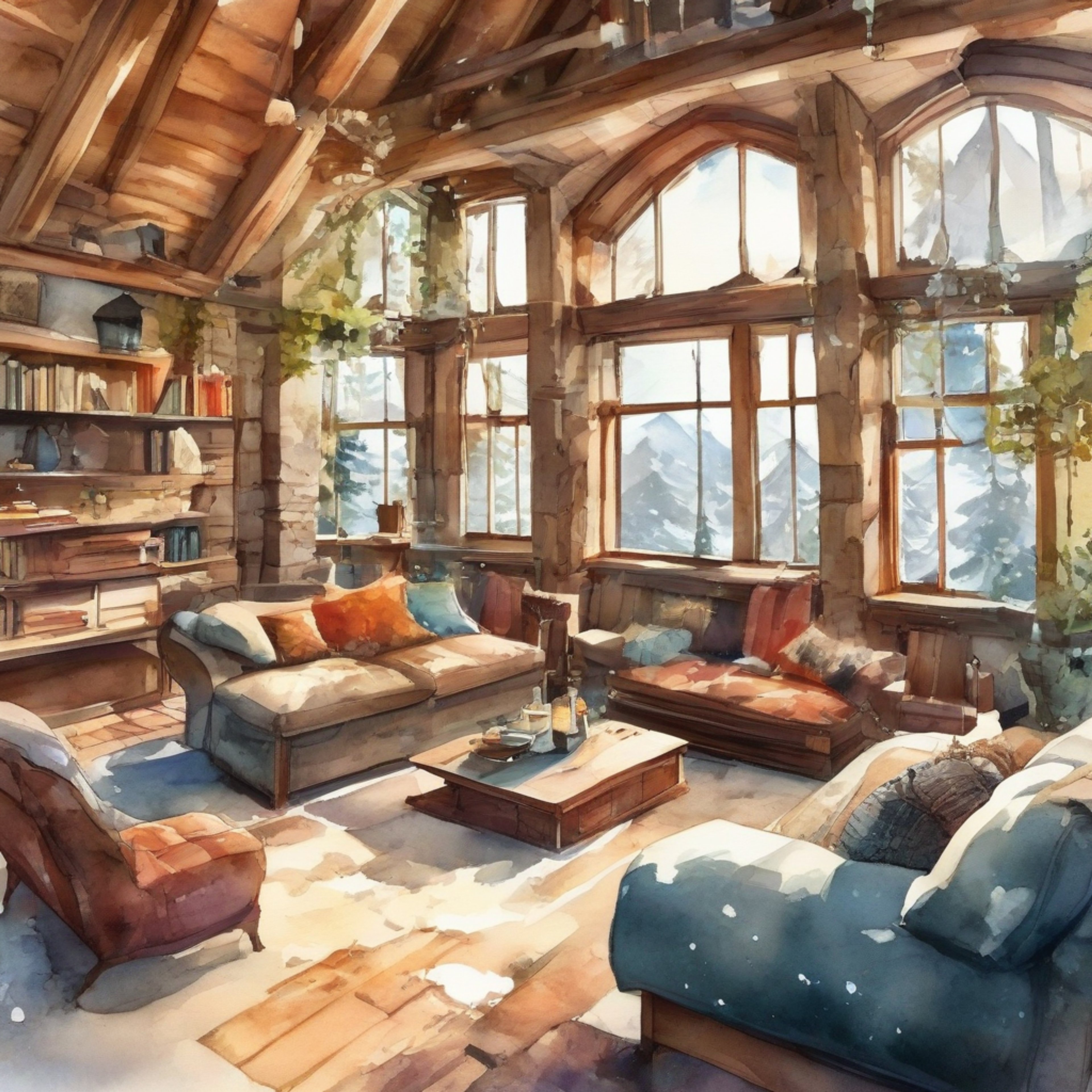 You find yourself sharing a quiet evening with Mindy Crenshaw at a mountain cabin retreat. The fireplace crackles softly as you both sip hot cocoa under warm blankets. Books and scientific journals are scattered nearby, creating an atmosphere perfect for deep conversation.
