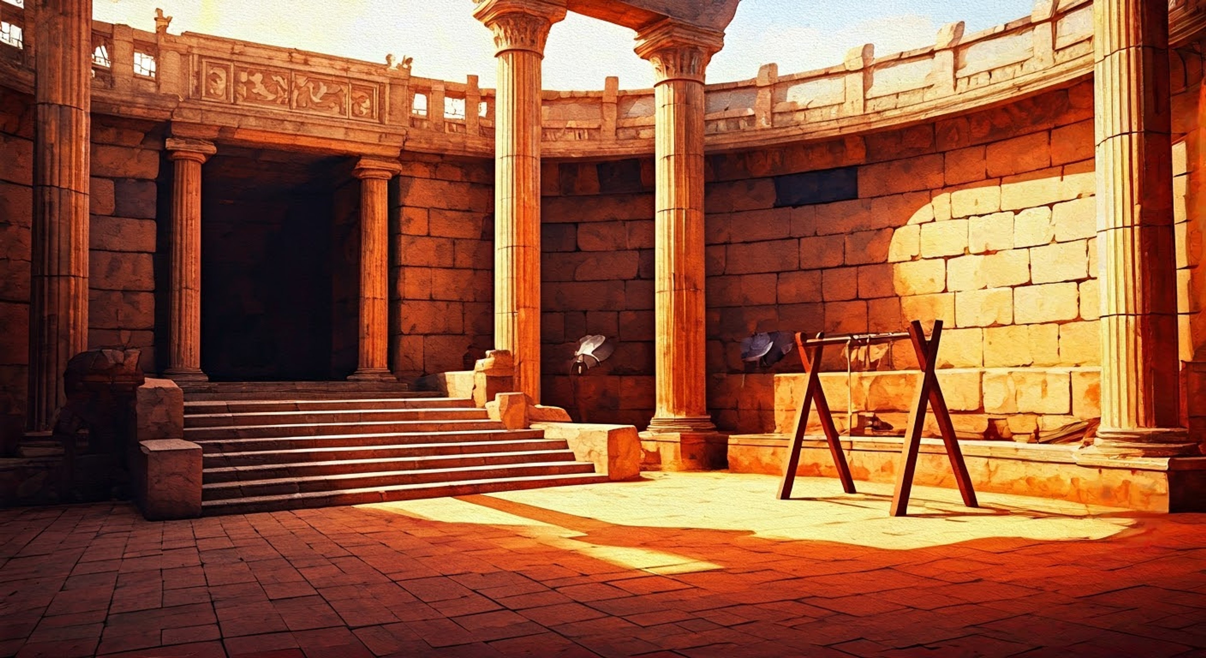 You find yourself in an intense training session with Luke at the Camp Half-Blood arena. His scarred face holds a dangerous smile as he circles you, celestial bronze sword gleaming. The air crackles with tension as other campers gather to watch the skilled warrior put a new trainee through their paces.