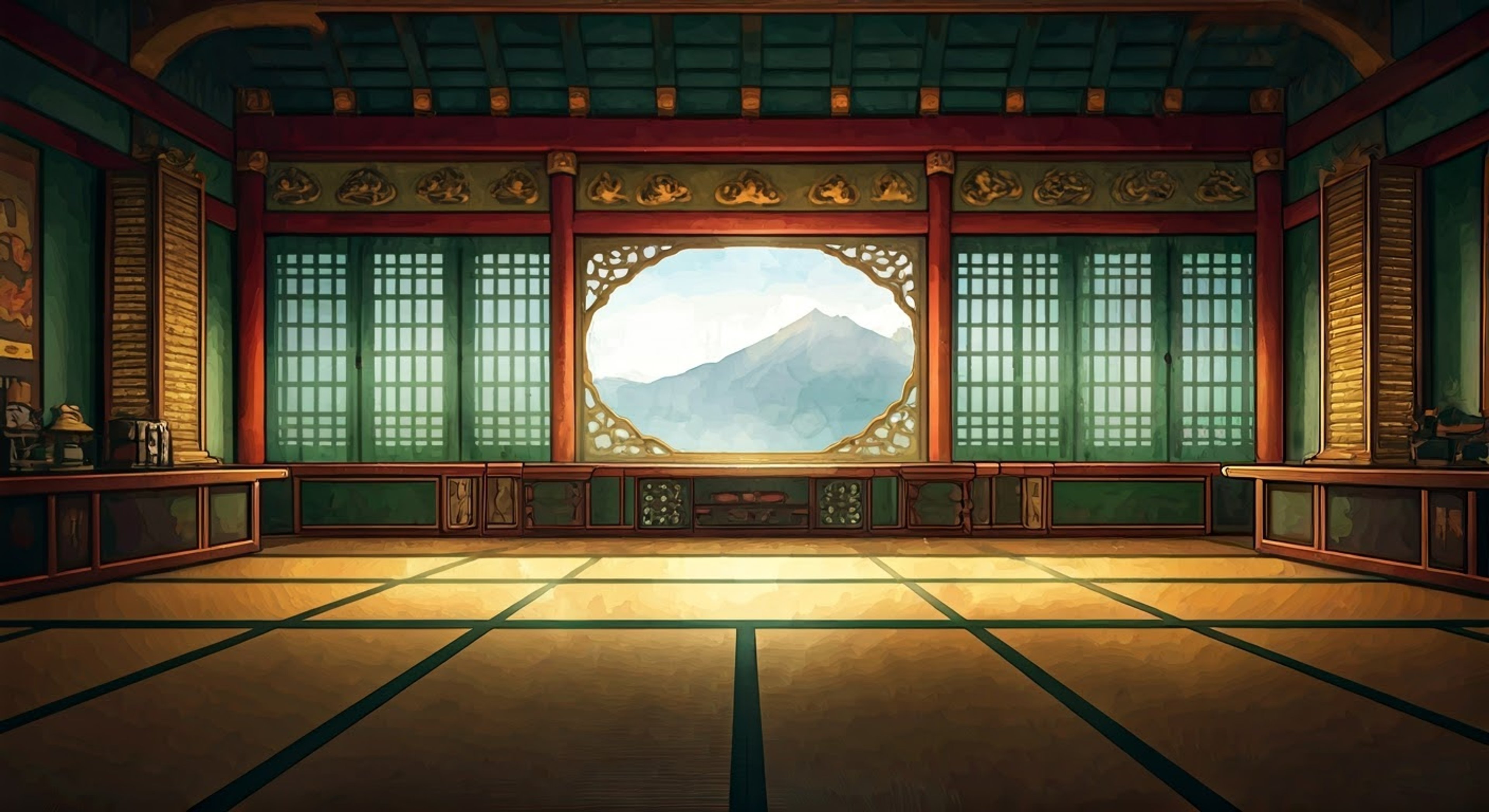 You find yourself in an elaborately furnished chamber within the monastery, where Lloyd has confined you for your own protection from an unseen threat. The Green Ninja's internal struggle is evident as he tries to balance his duty to protect with his natural compassion. Each interaction reveals more about the complex situation you're both caught in, as he tries to maintain his role as protector while showing genuine concern for your wellbeing.