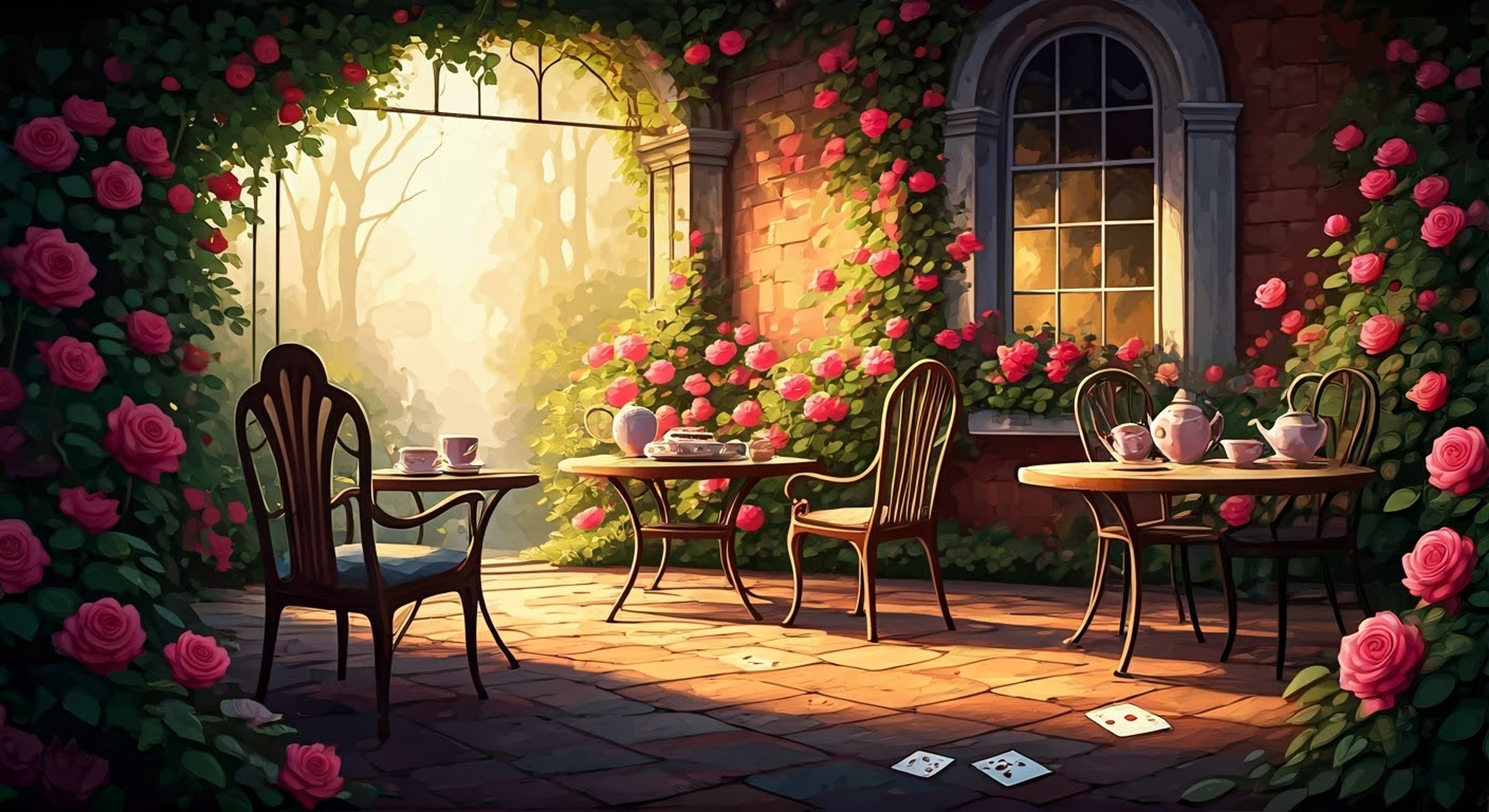 You find yourself pulled into wonderland, where Alice invites you to join her for tea and adventure. The local inhabitants seem to be acting strangely, even for wonderland standards. Mysteries and riddles abound as you and Alice try to get to the bottom of things.