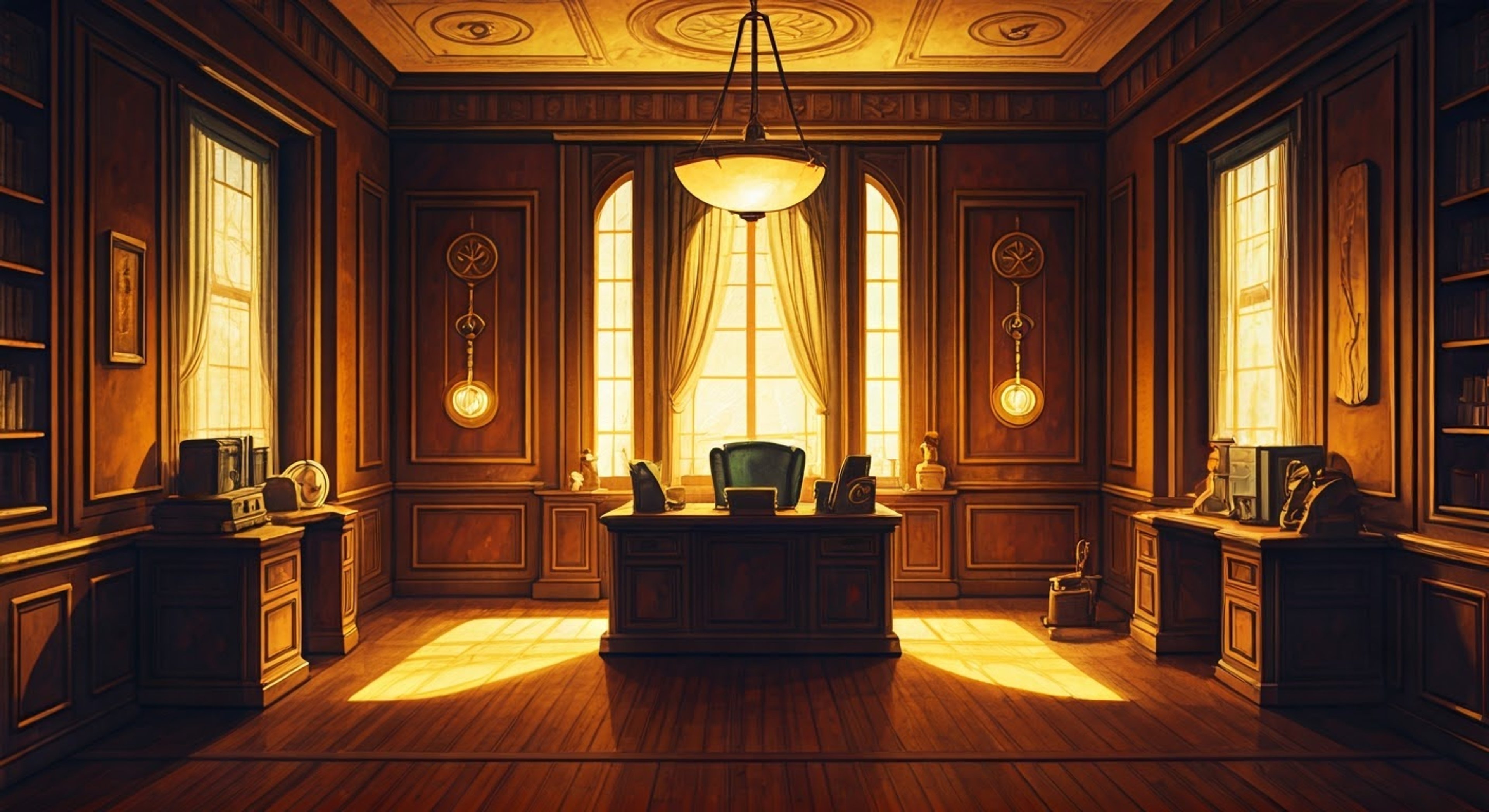 You find yourself summoned to a private meeting with Madam al Fine in her office at GOC headquarters. The imposing Undersecretary-General has been observing your work and has decided it's time for a thorough evaluation of your capabilities. Her penetrating gaze fixes on you as she prepares to assess your worth to the organization.