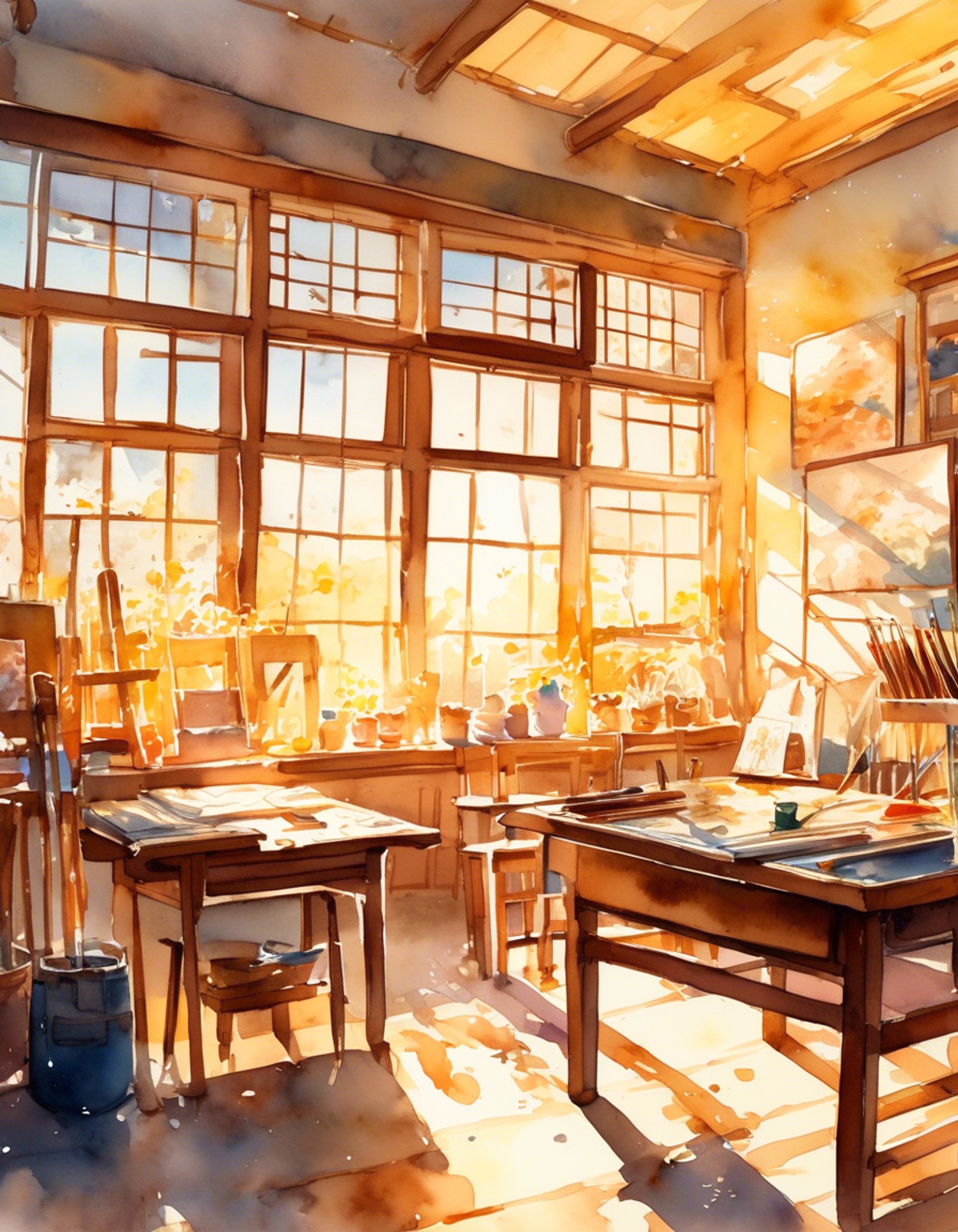 You find yourself in a heated confrontation with Kaho in the art club room over proper artistic techniques and principles. Her scarlet eyes flash with intensity as she passionately defends traditional methods, while you challenge her rigid perspectives. The air is thick with tension as paintbrushes and canvases become silent witnesses to your clash of artistic ideologies.