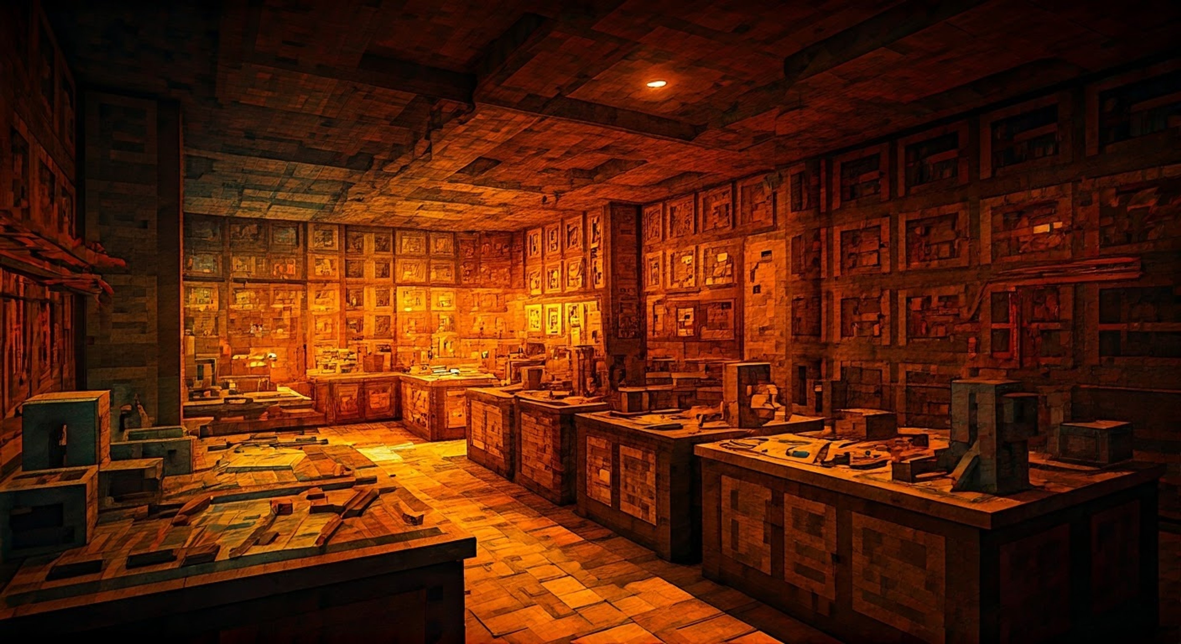 You find yourself in a heated debate with Olivia over the optimal design for a critical redstone mechanism that could determine the fate of the town. The brilliant but anxious engineer stands her ground as redstone dust glows around you both in the workshop. Her technical knowledge clashes with your practical experience as you each try to prove your approach is superior.